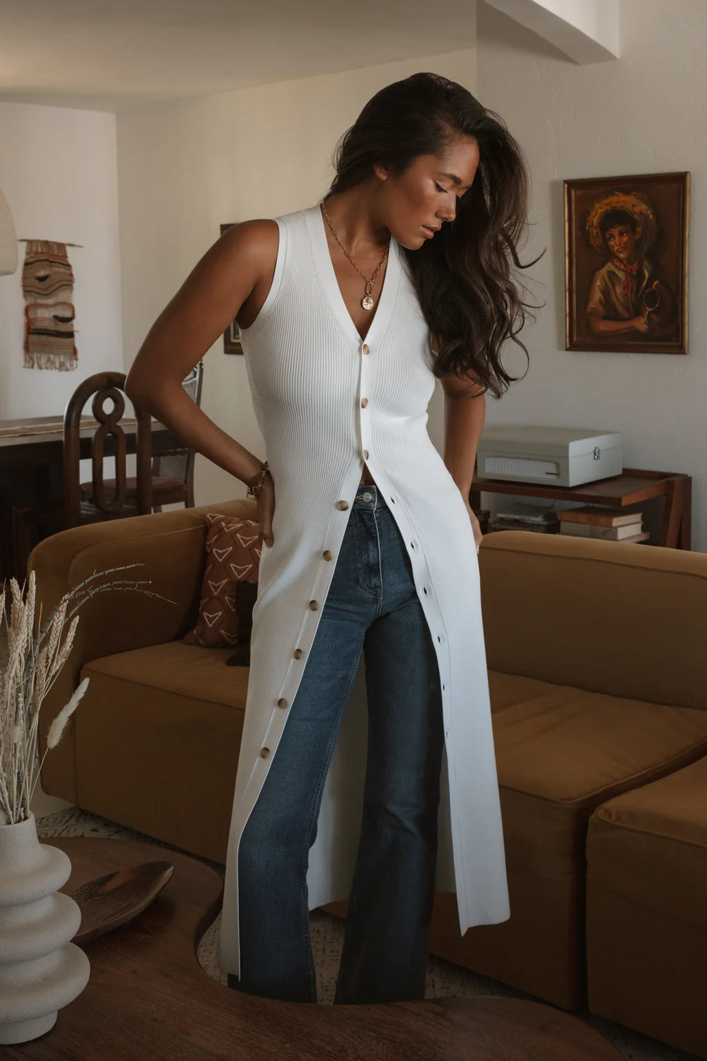 Sleeveless Duster