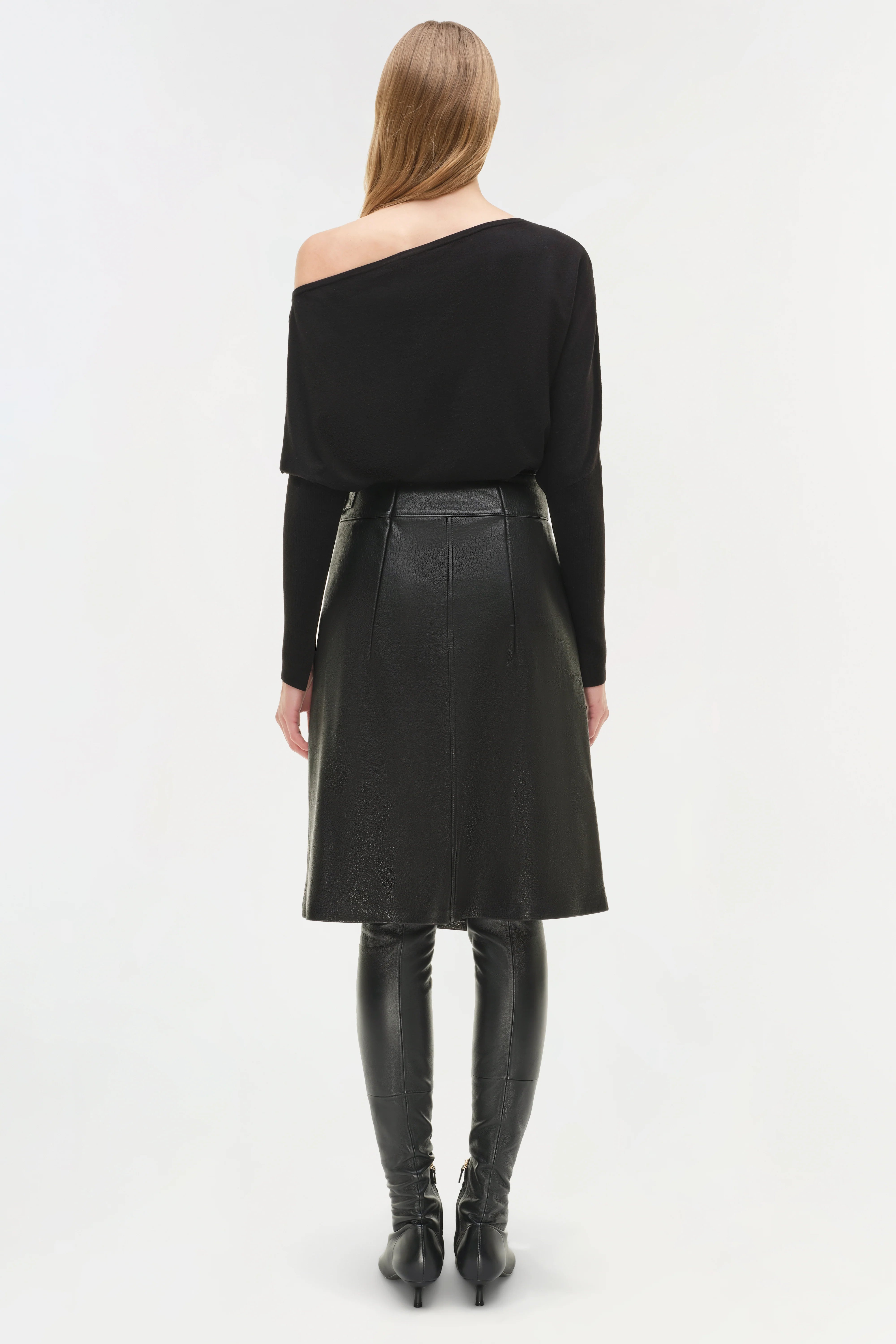 Raddix Belted Midi Skirt