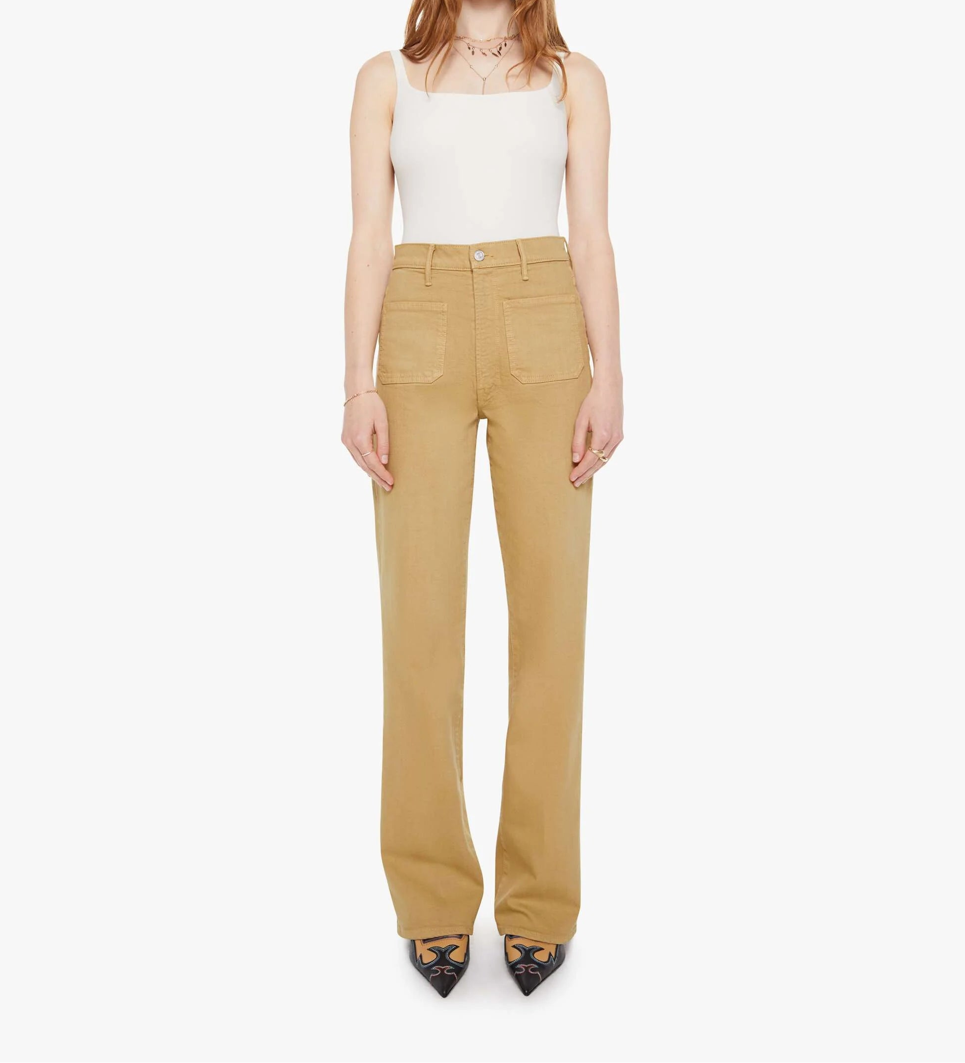 High Waisted Bookie Sneak Jean