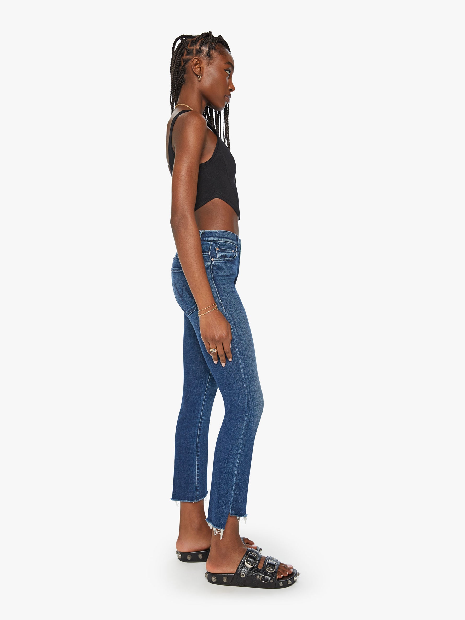 Insider Crop Step Fray
