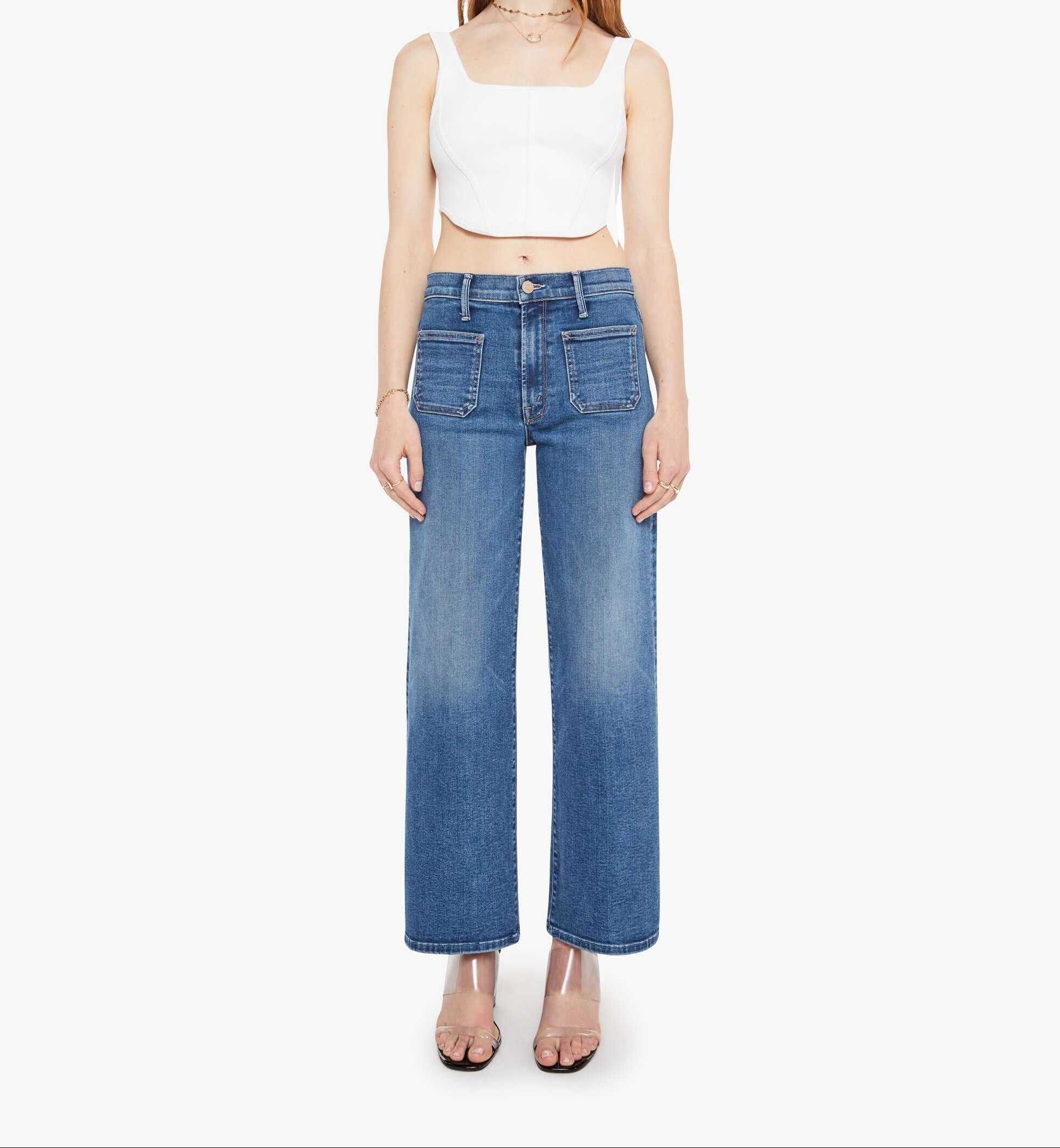 Patch Pocket Mid Maven Ankle Jean