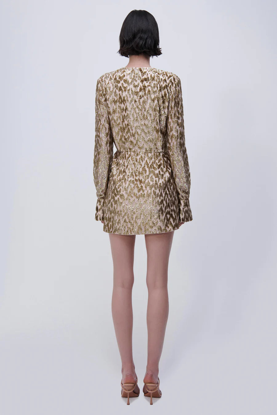 SIMKHAI CAMRYN LONG SLEEVE MINI DRESS