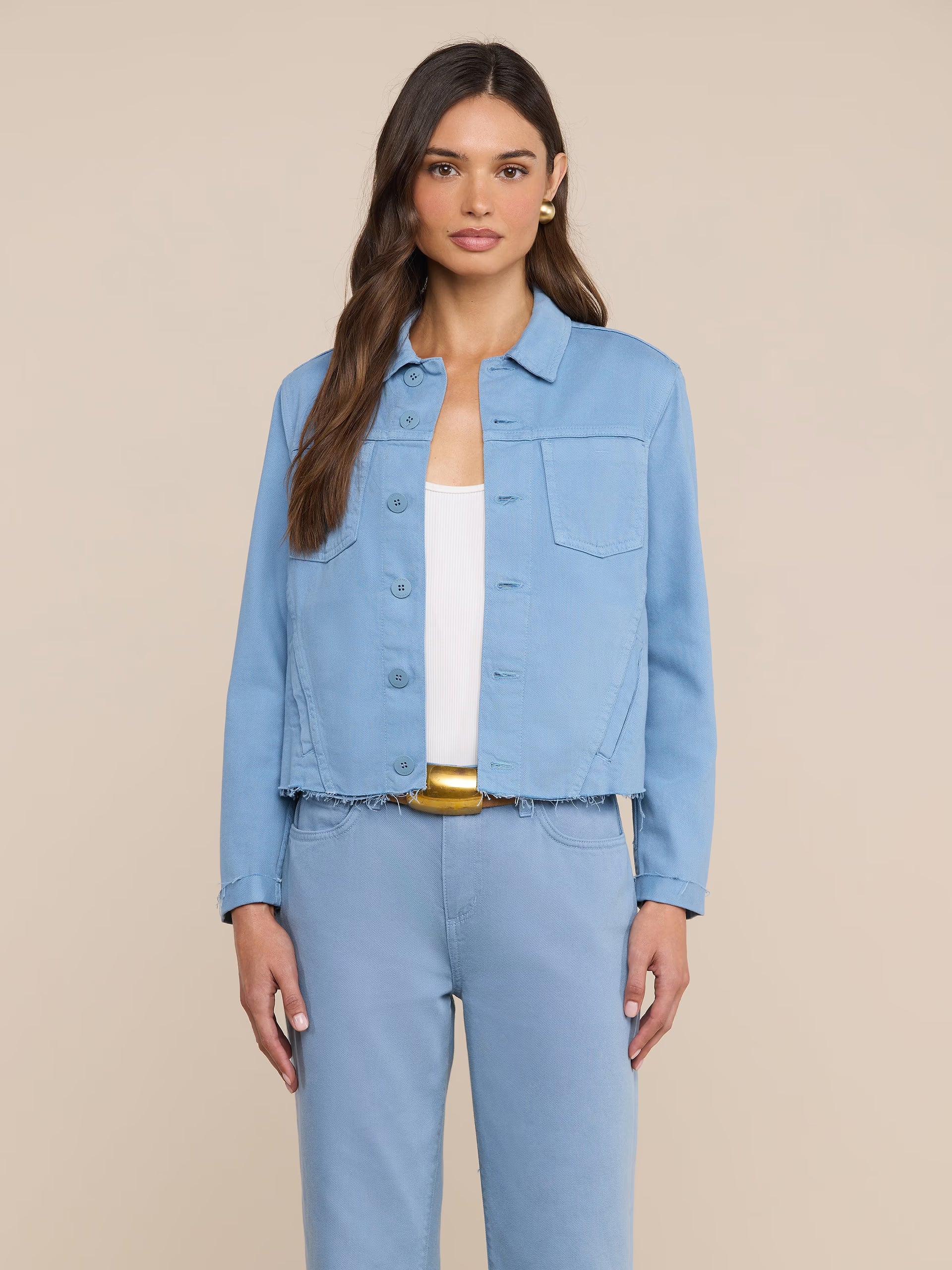 Janelle Slim Raw Jacket