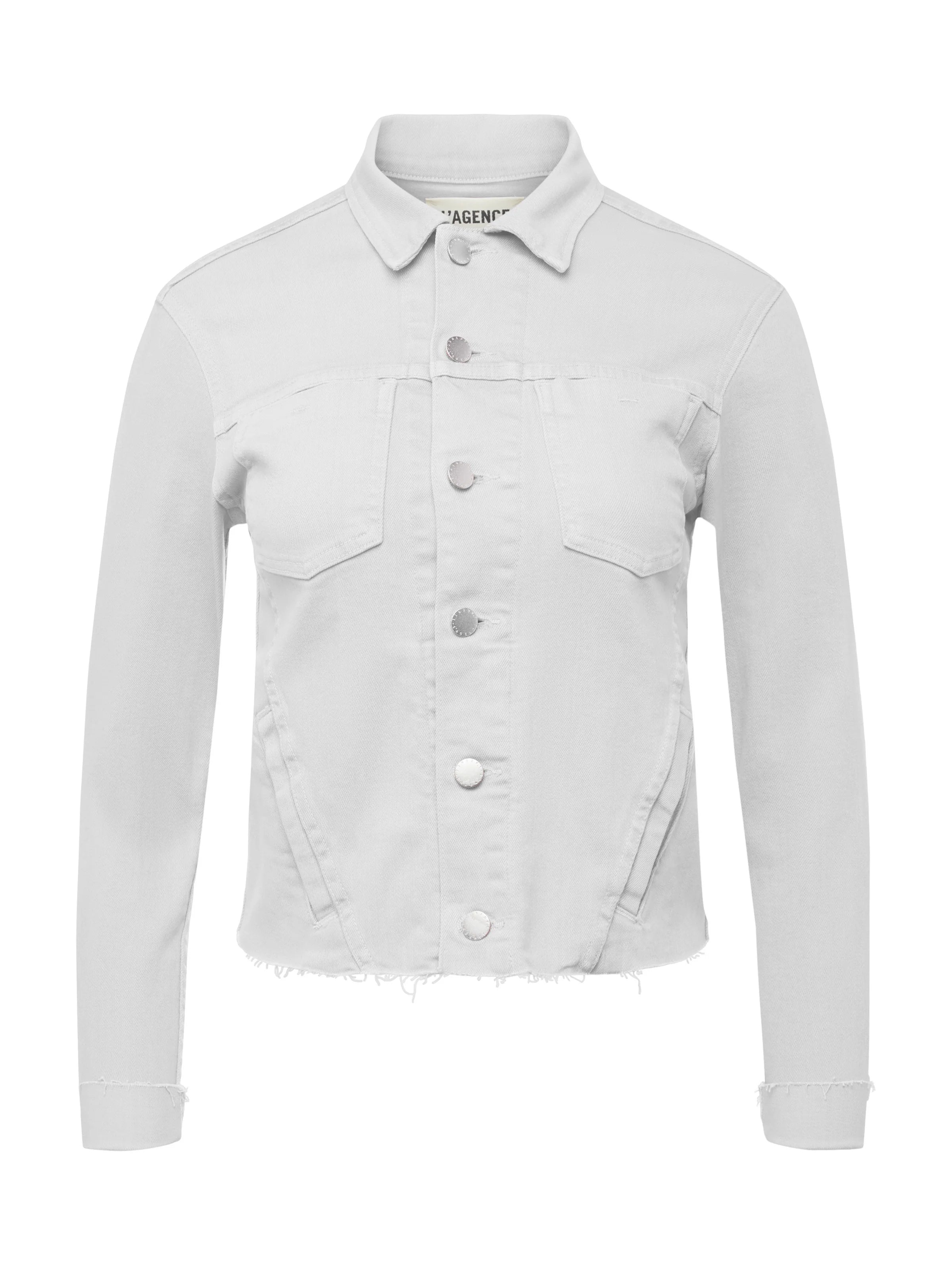 Janelle Slim Raw Denim Jacket