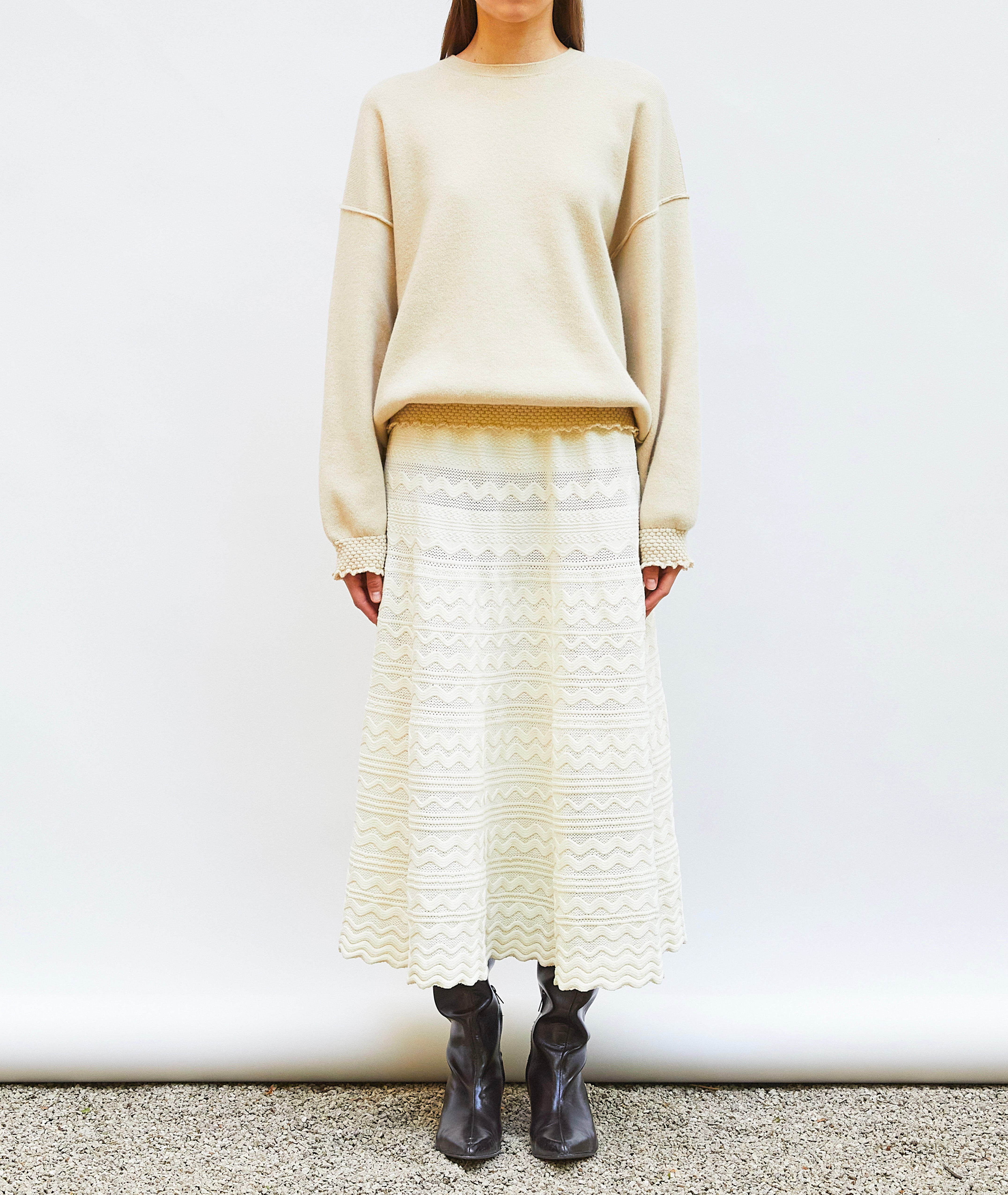 Diva Pointelle Knit Skirt