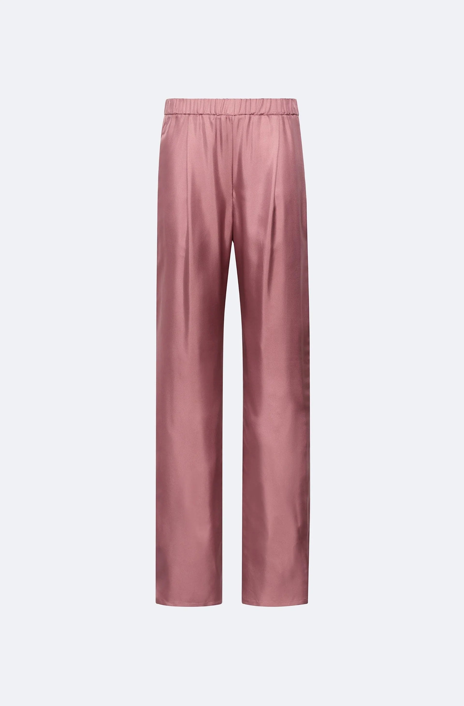 Silky Twill Elastic Waist Pant