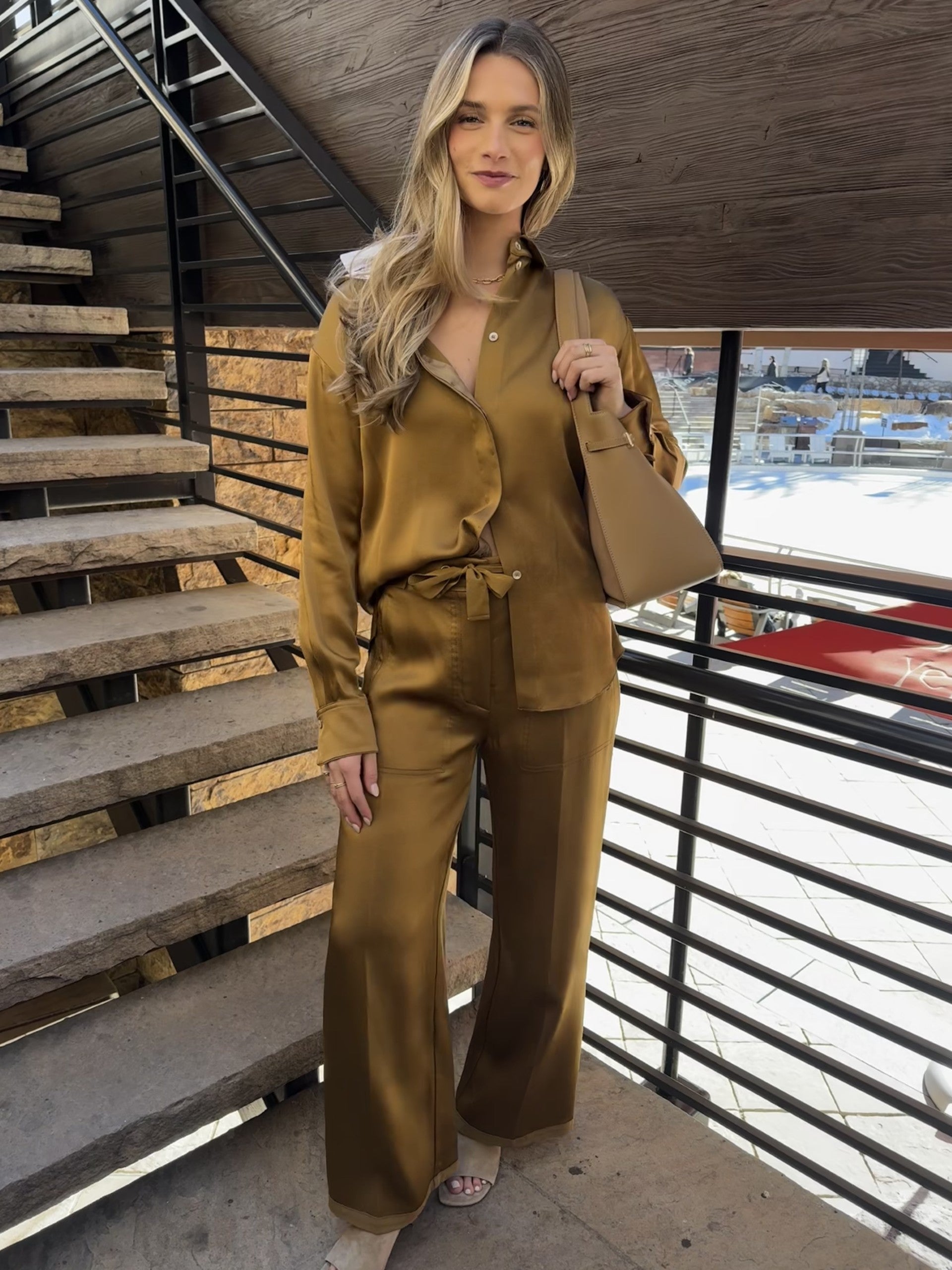 Envers Satin Cargo Pants