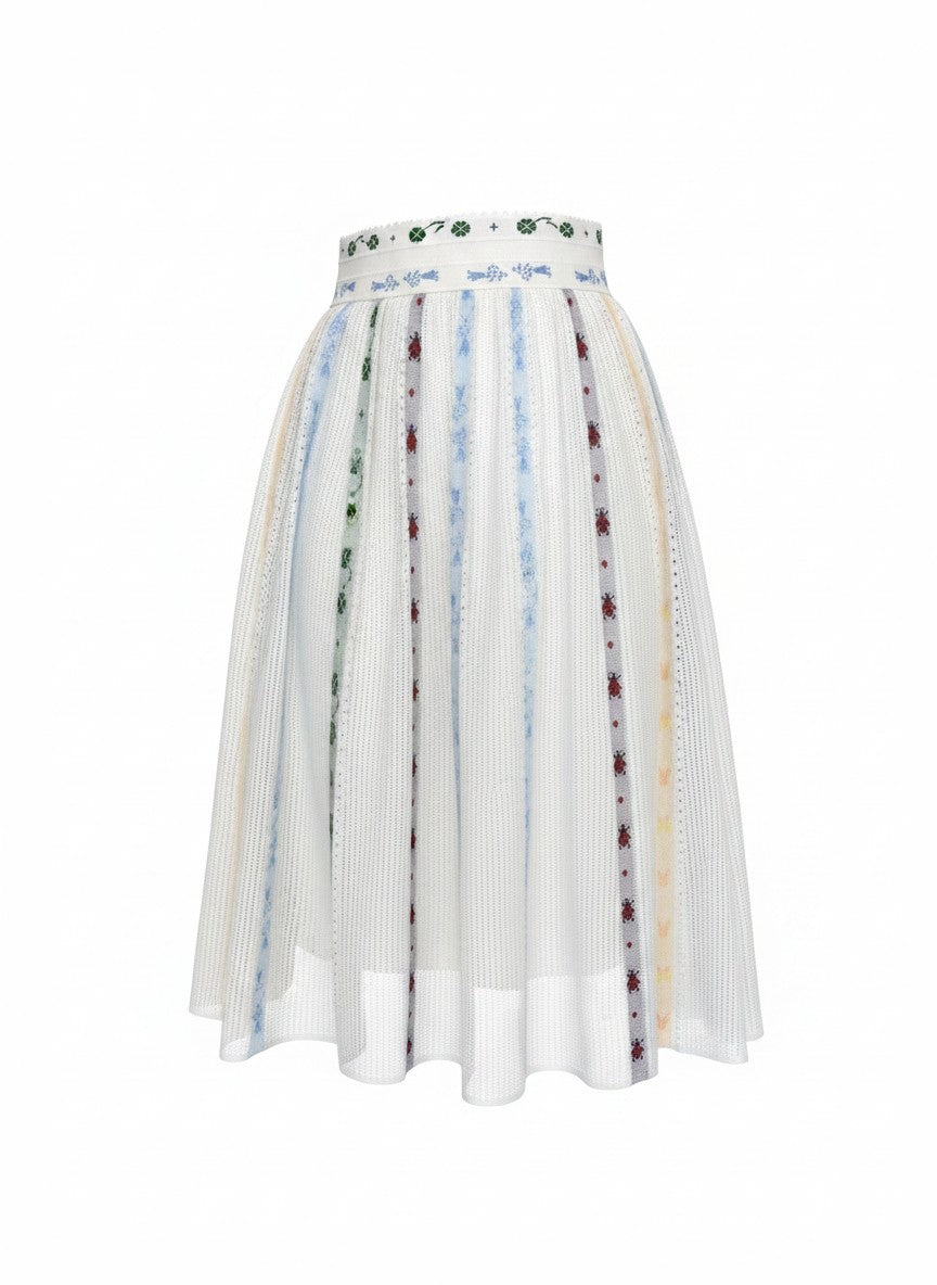 Esperance Jacquard Midi Skirt