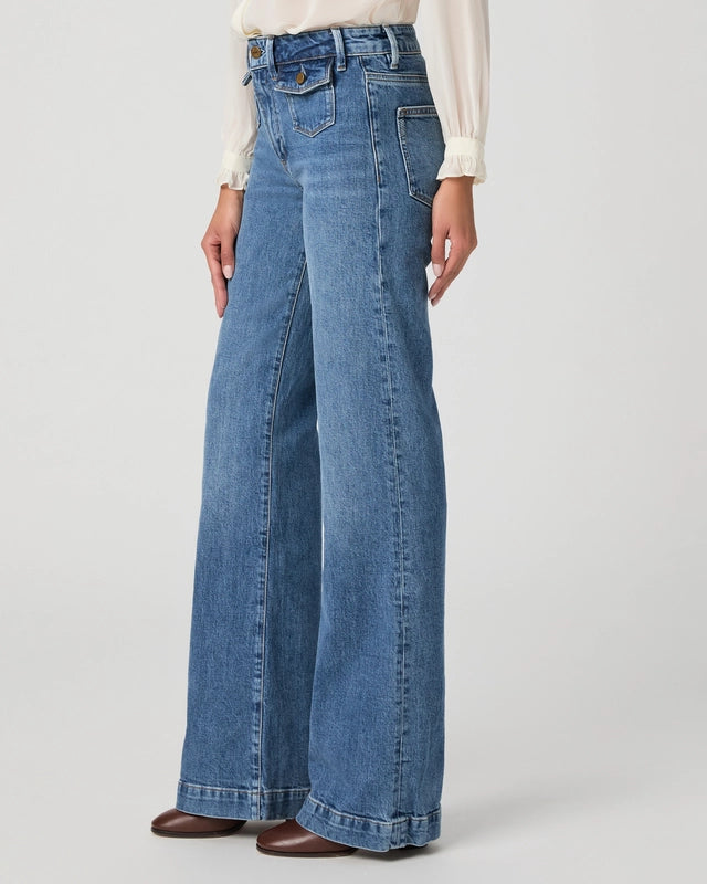 Paige Leenah Mini Patch Pocket 32" Jean