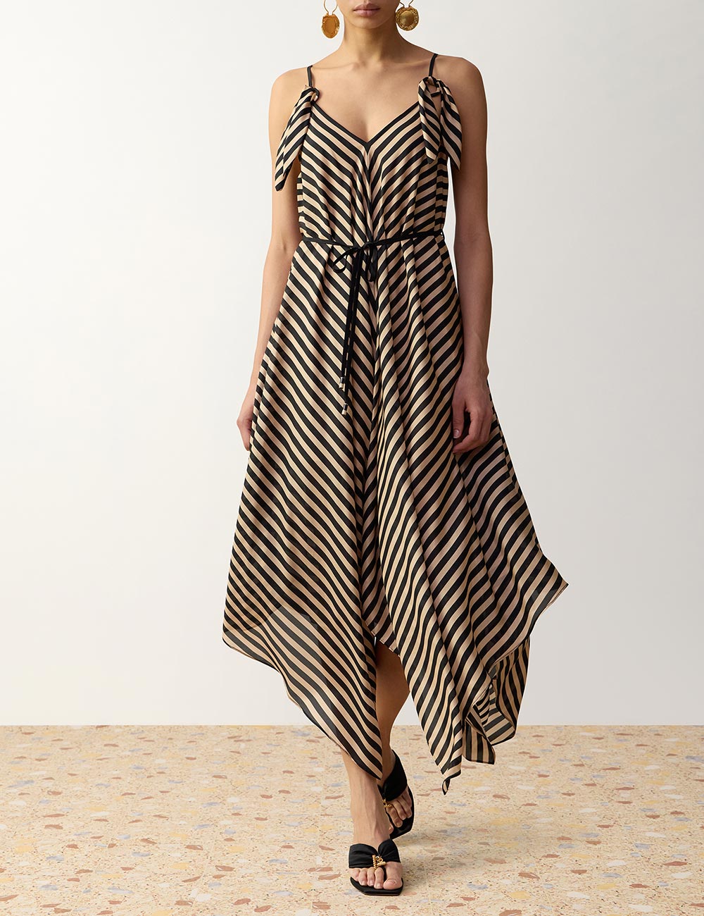 Fairlight Scarf Hem Midi Dress