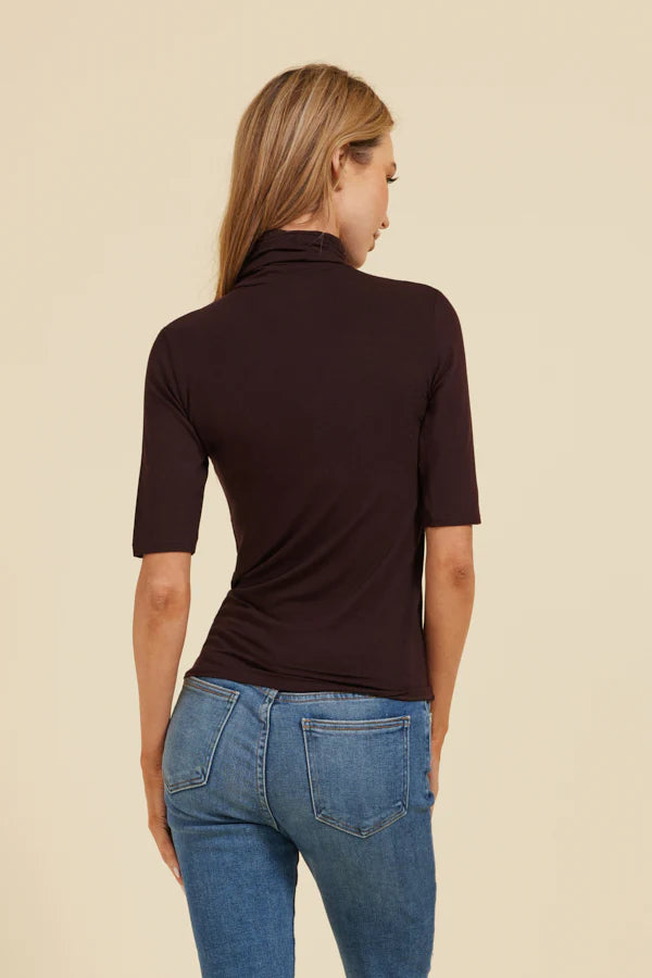 Soft Touch Elbow Sleeve Turtleneck