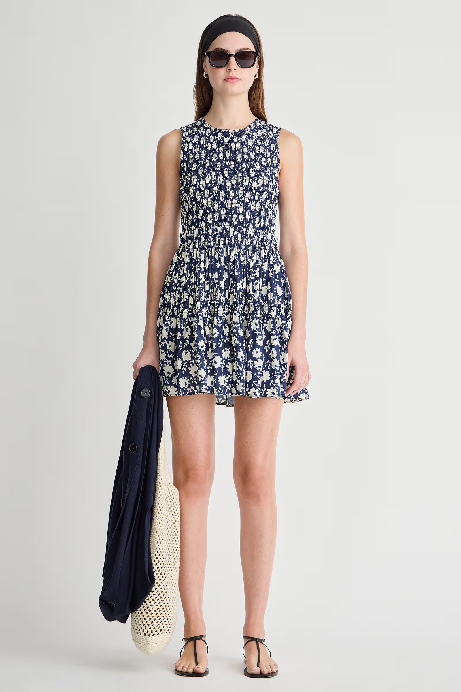 Lore Smocked Mini Dress