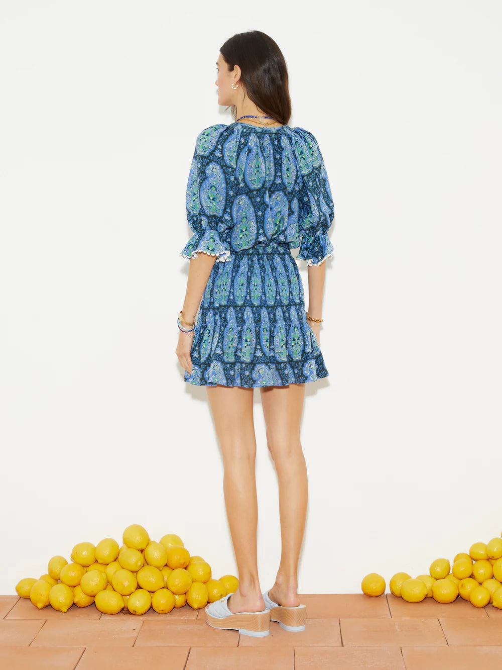 Onda Shirred Mini Skirt