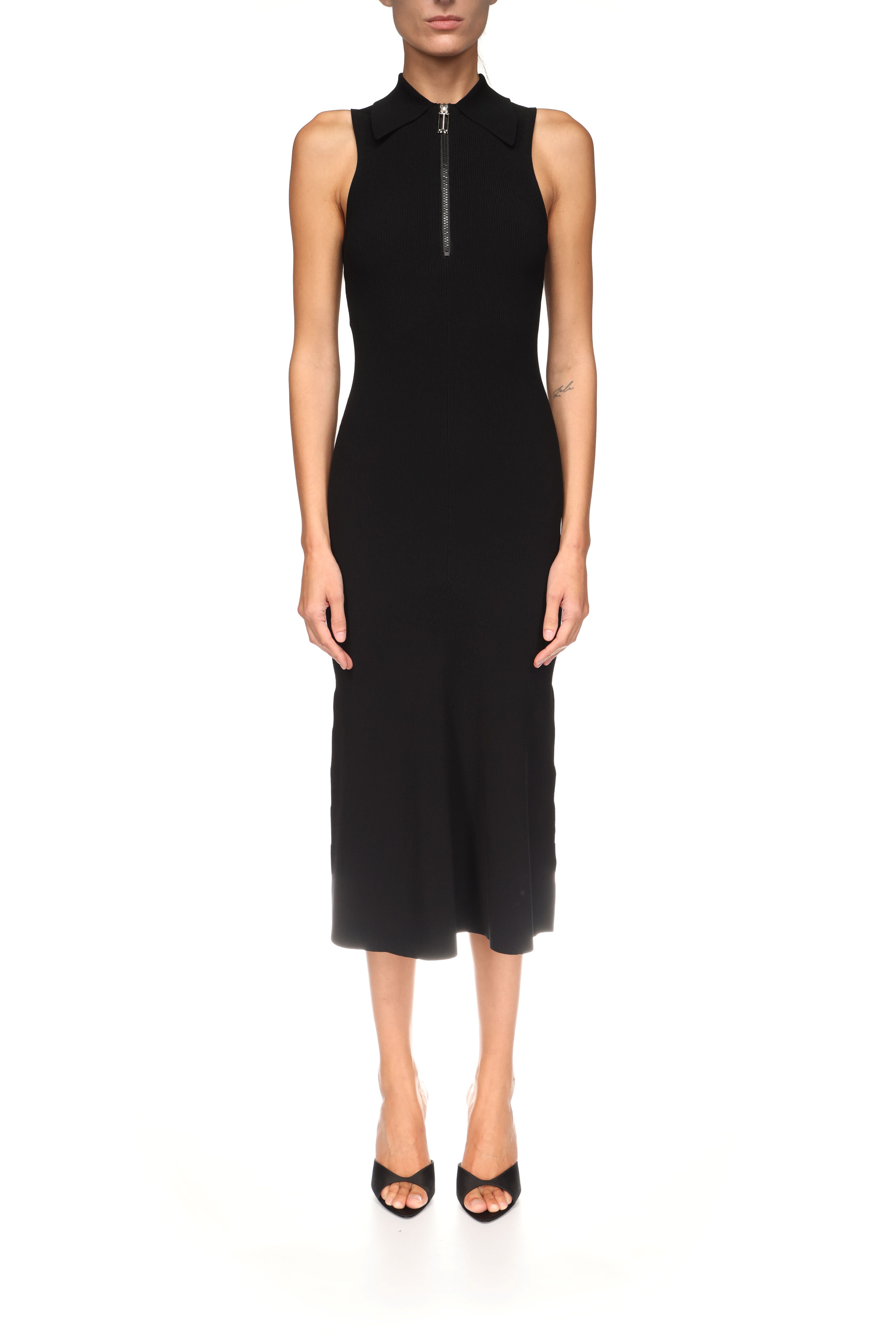 Sleeveless Zip Dress