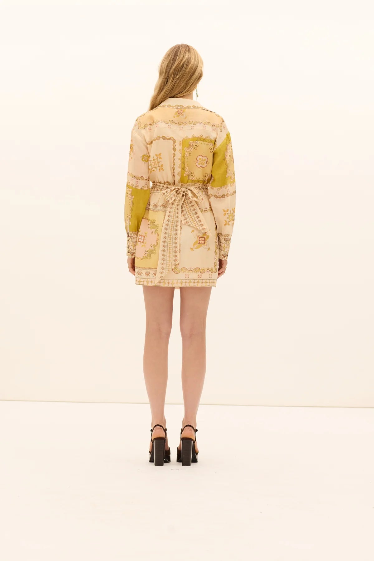 Gigaro Wrap Tie Mini Dress