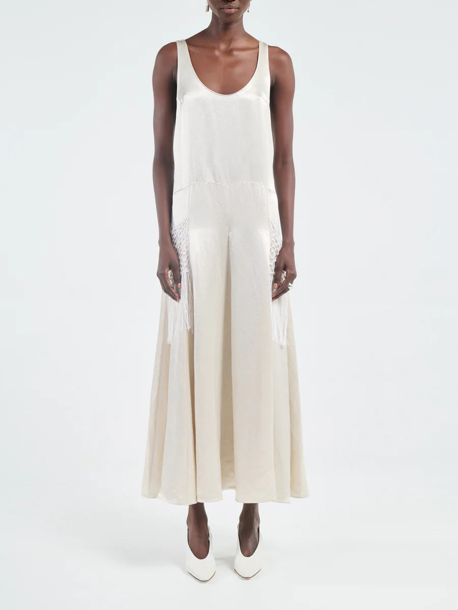 Godet Dress Macrame