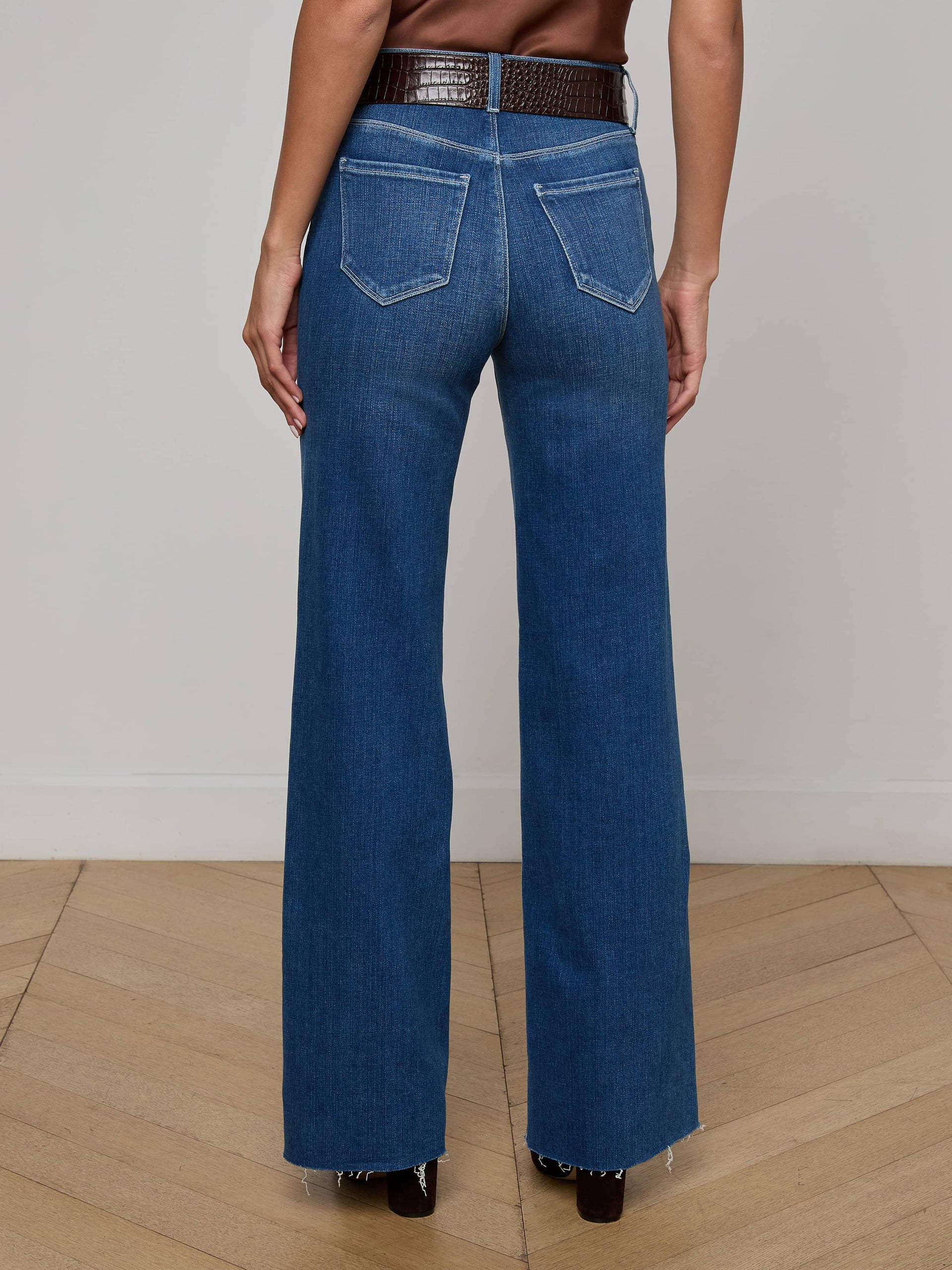 Gwenna Ultra High Rise Wide Leg Flare Jean