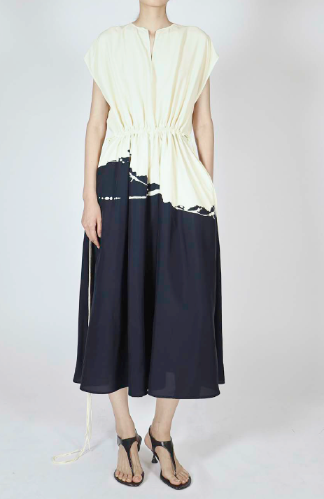 Ezra Dress in Printed Viscose