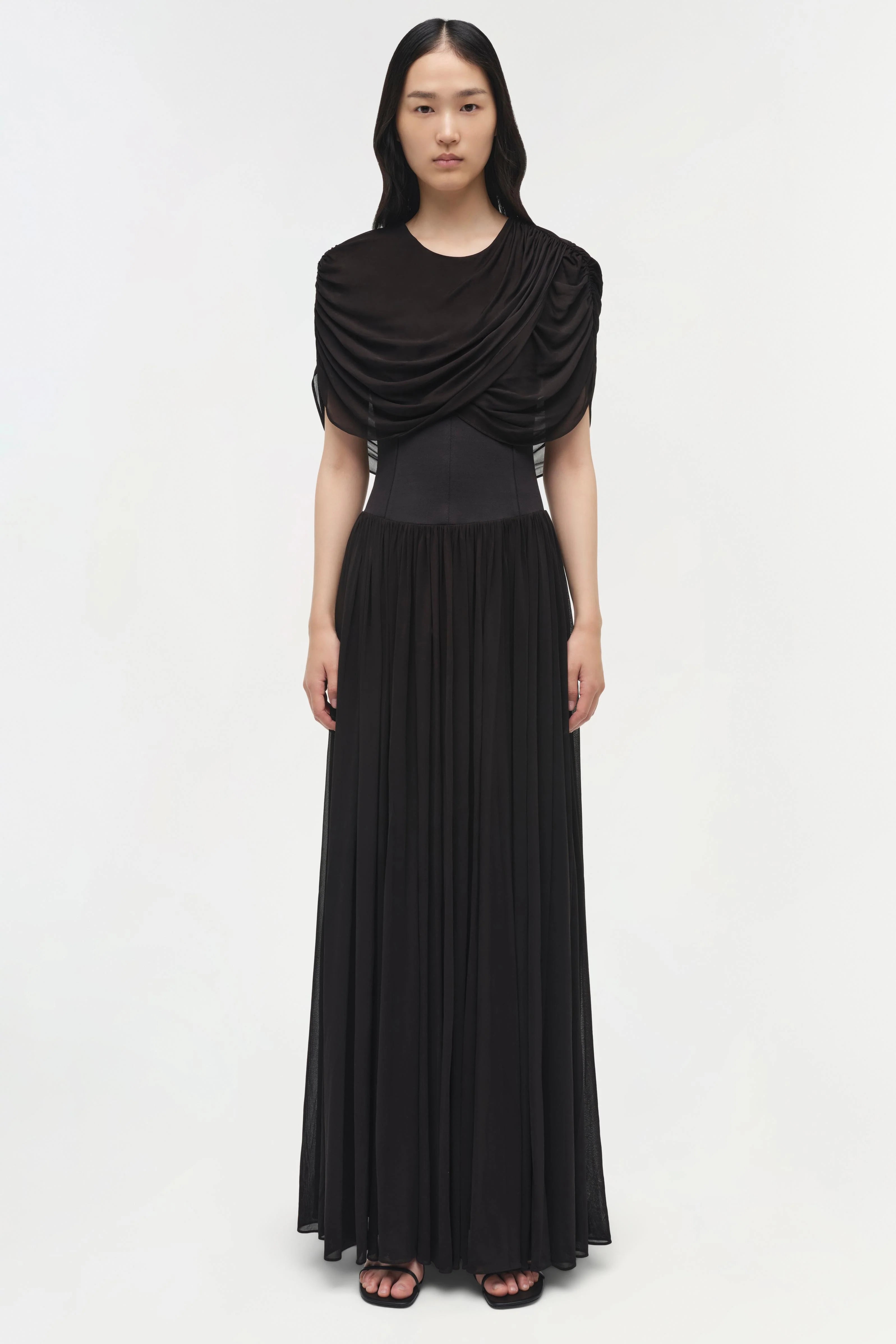 Nancie Cape Midi Dress