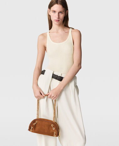 Small Bowling Bag Alter Suede Brandy