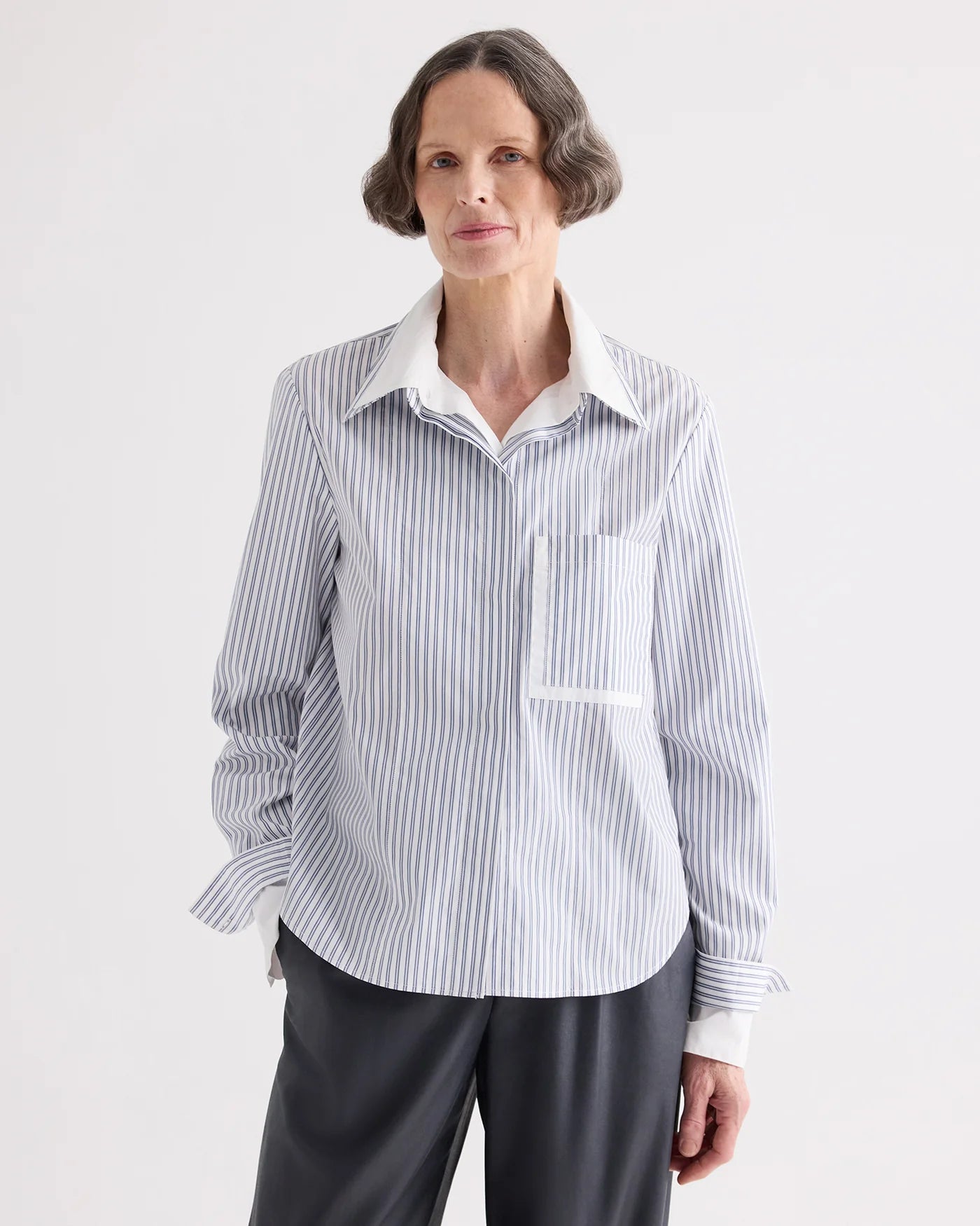 Double Layer Boyfriend Shirt