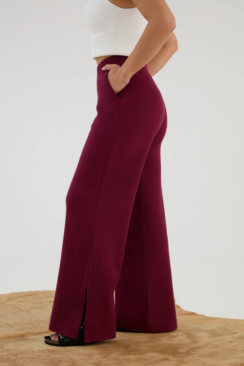 The Sweater Wide Leg Pant
