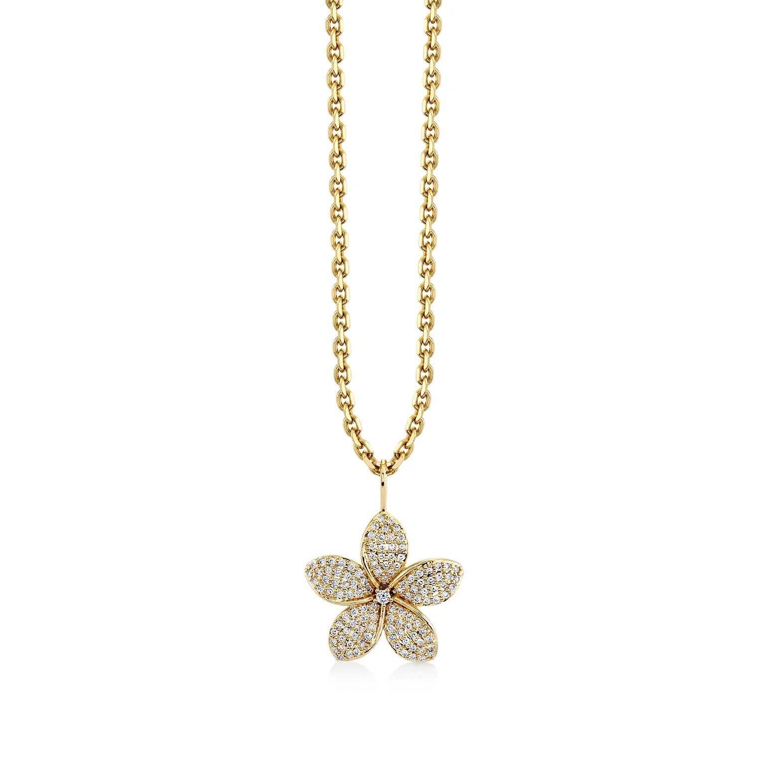 Plumeria Charm Necklace