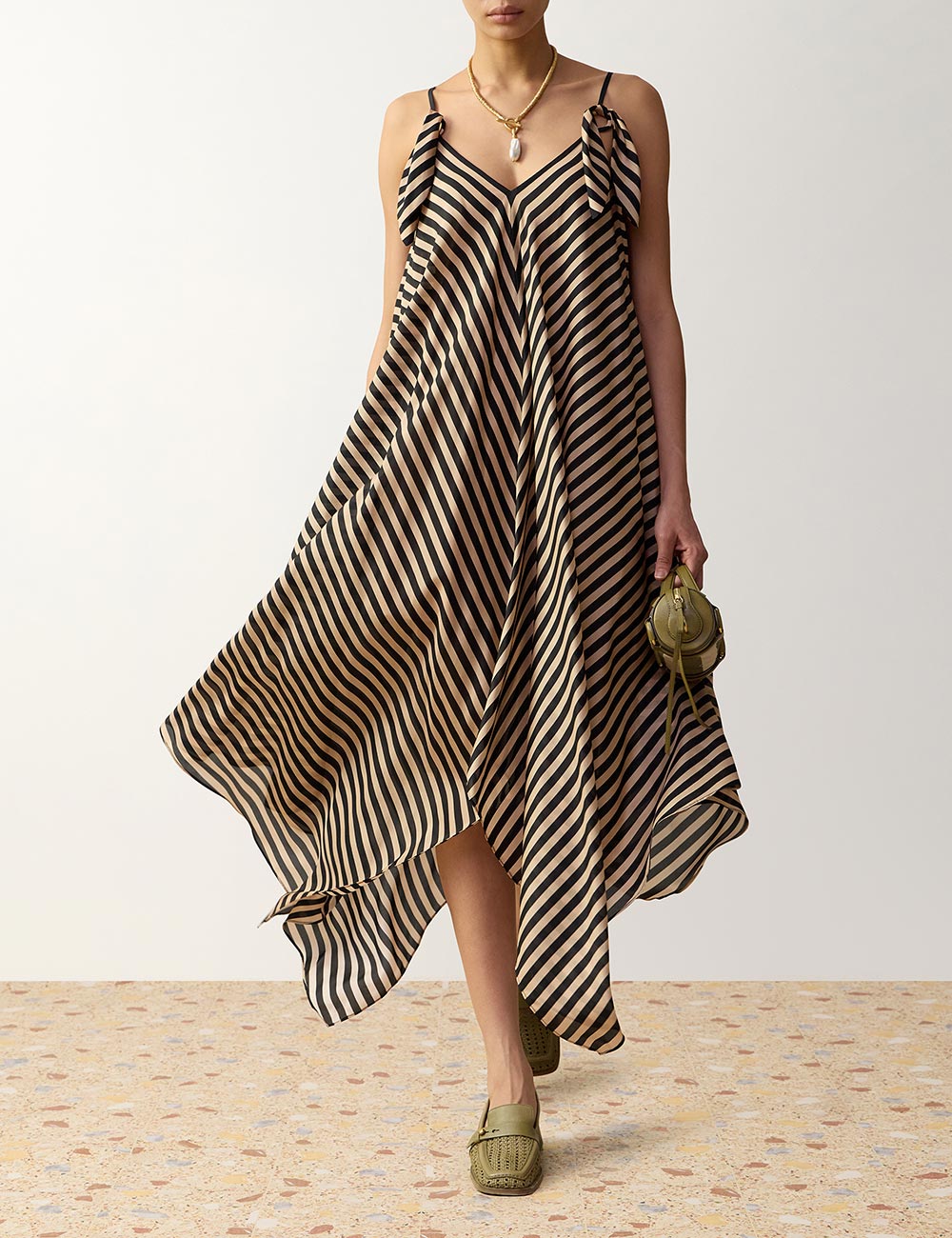 Fairlight Scarf Hem Midi Dress