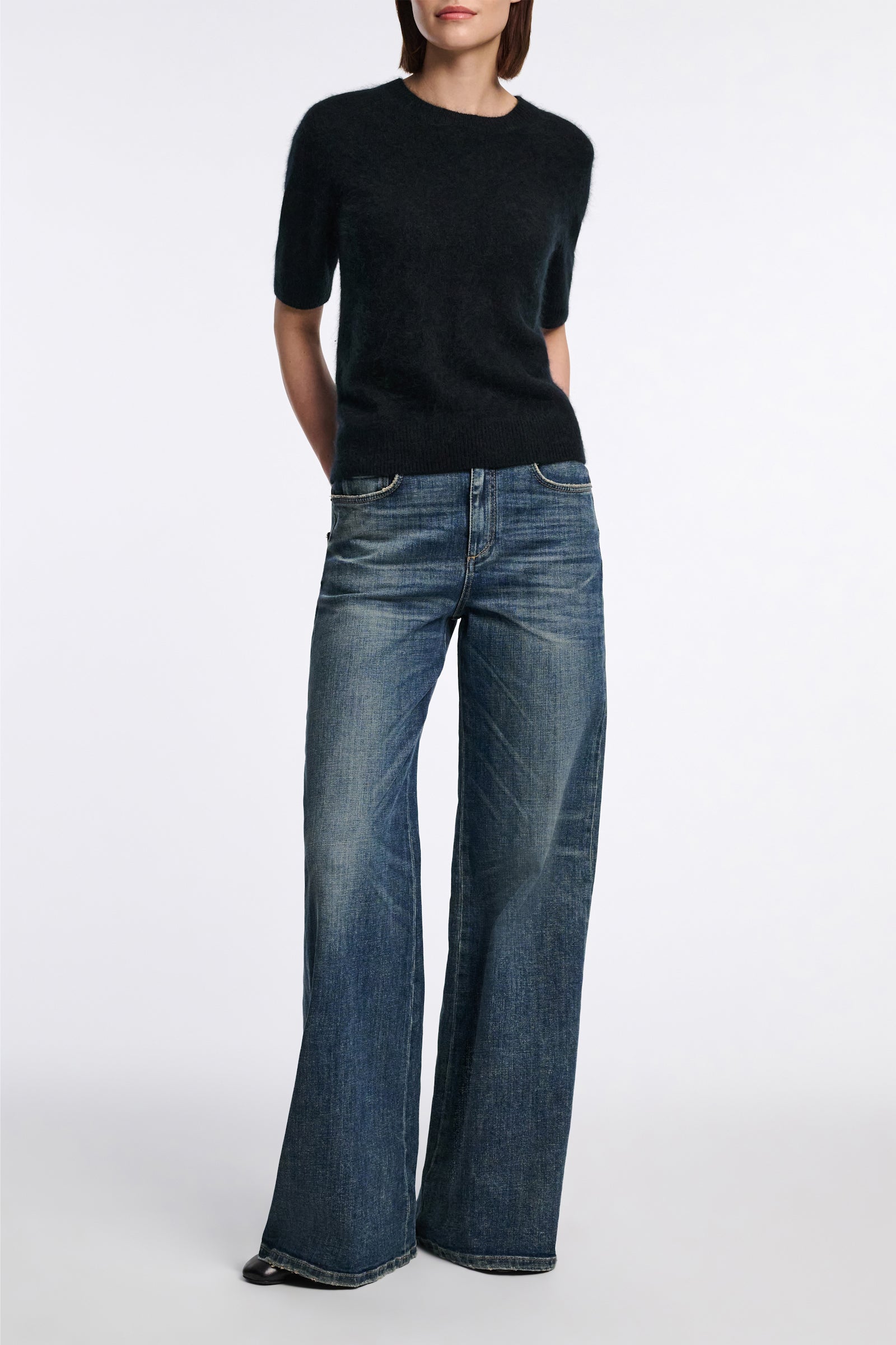 Fluffy Statements Half-Sleeve Pullover