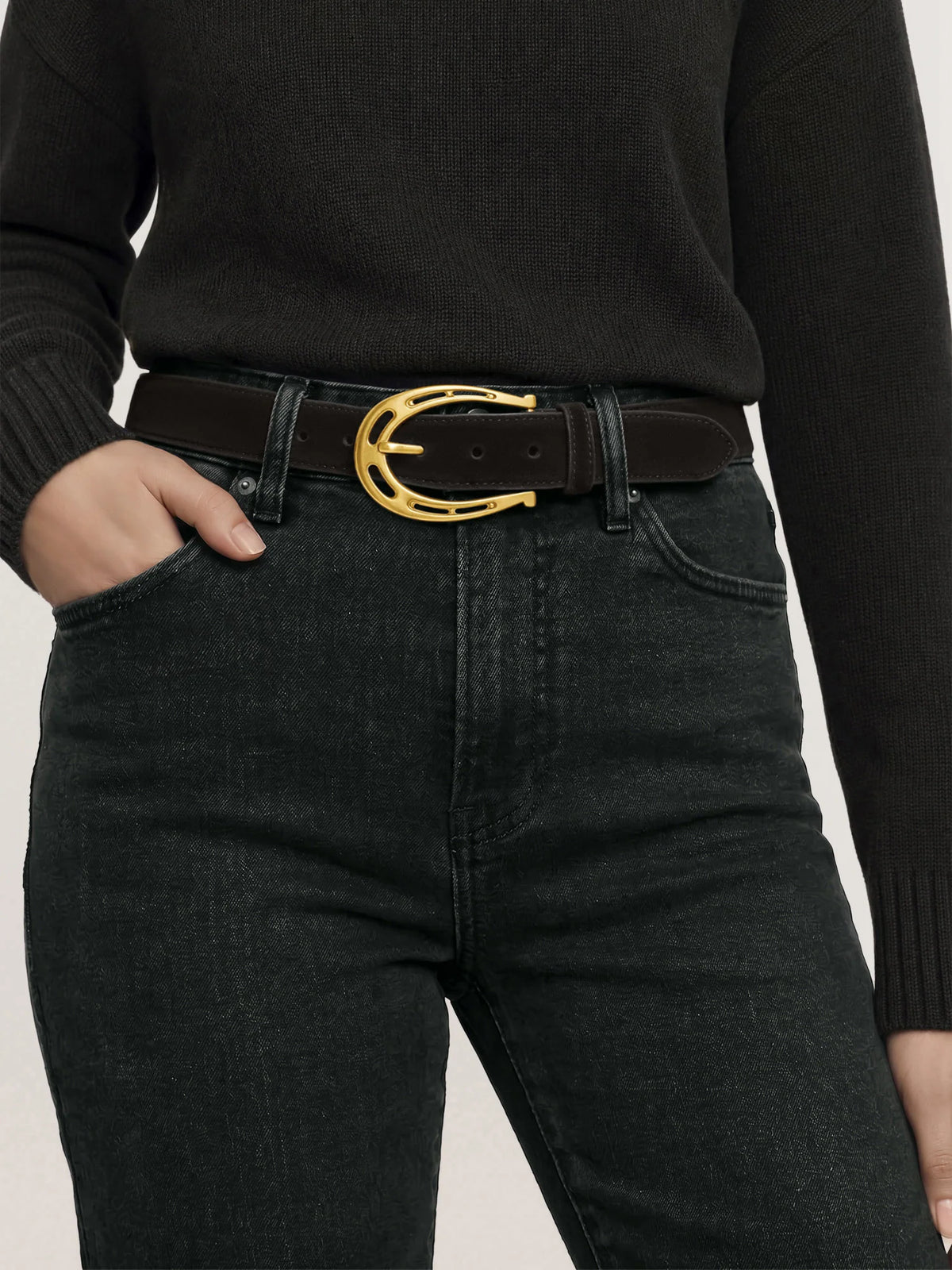 Suede Lucky Belt