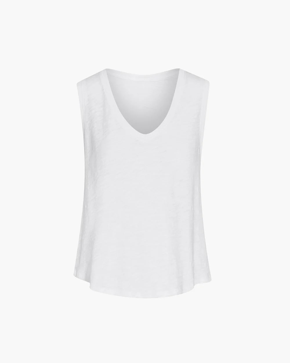 Slub Jersey V Neck Tank Top