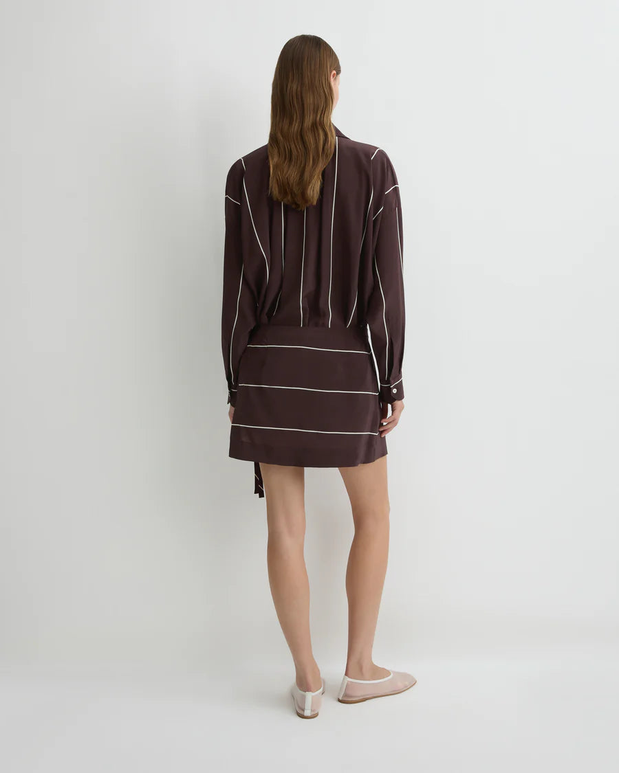 Orta Silk Wrap Mini Dress