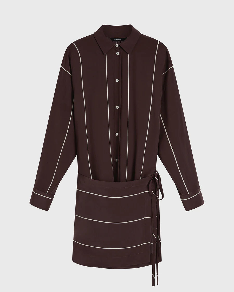 Orta Silk Wrap Mini Dress