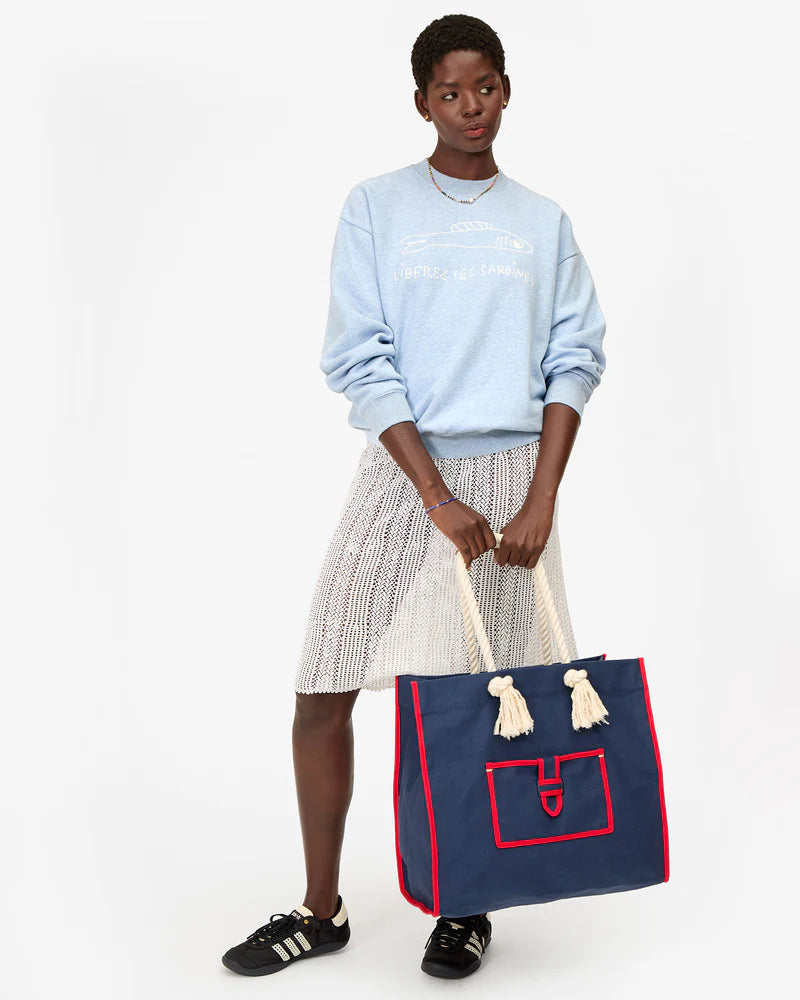Canvas Beach Marine Tote