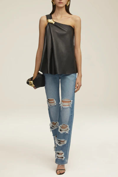 Delia Shoulder Knot Top