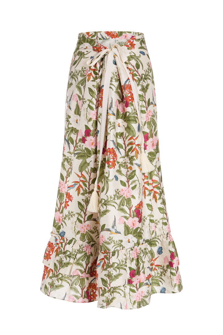 Cinch Back Midi Skirt