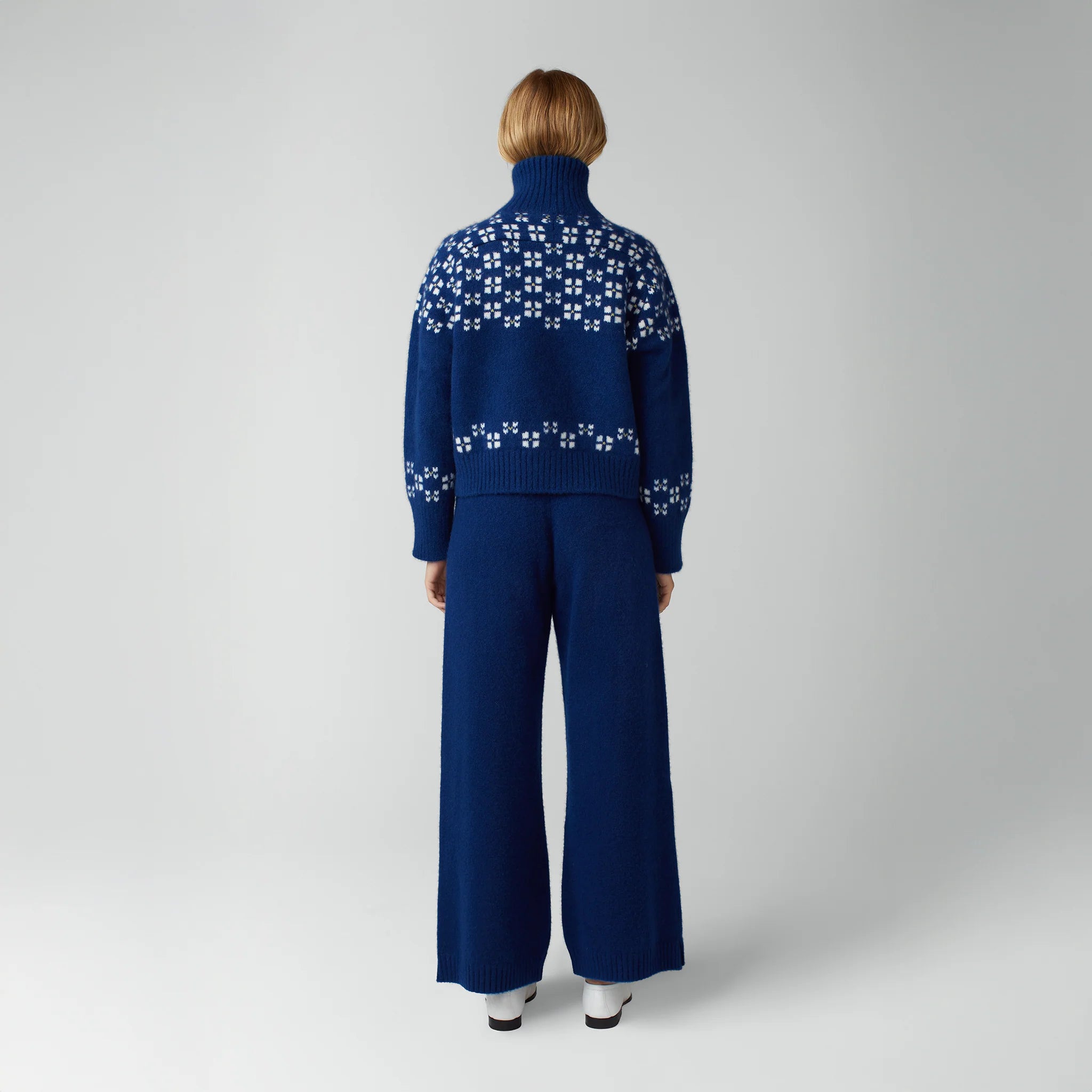 Winter Fair Isle Half Zip Sweater