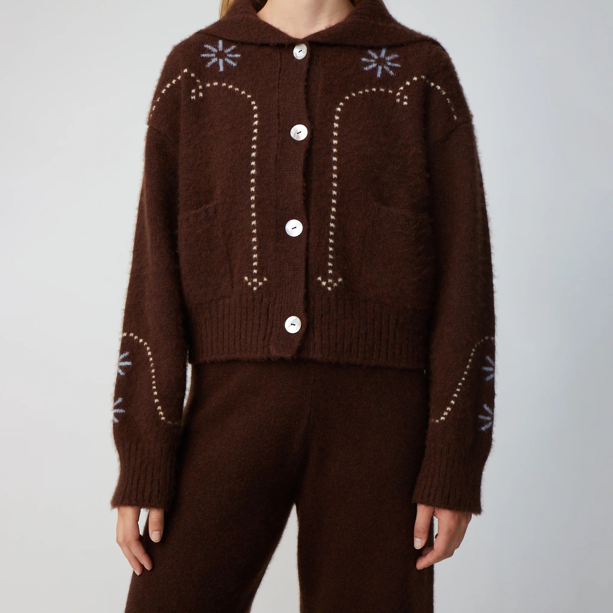 Cashmere Western Cardigan