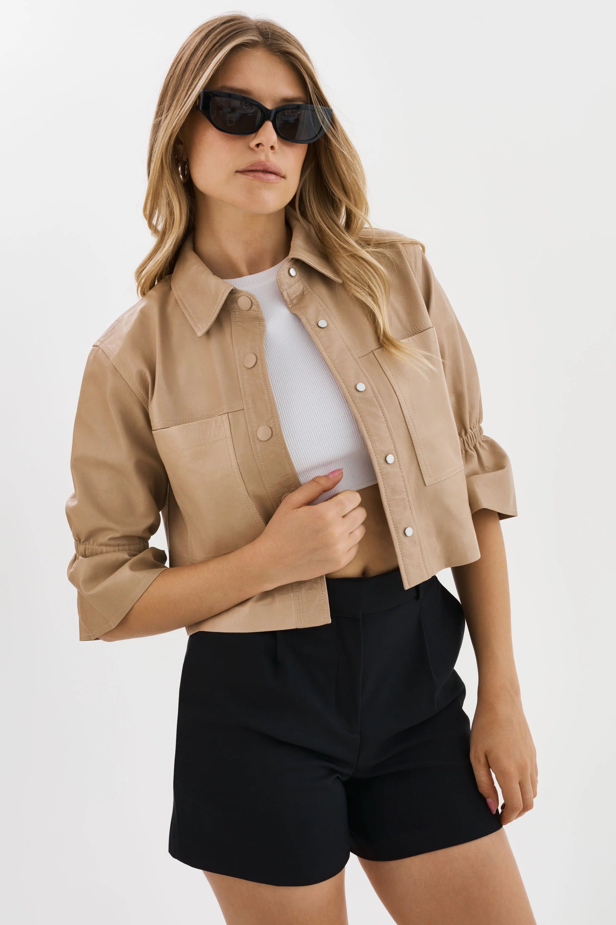 Carolina Ruffle Sleeve Jacket