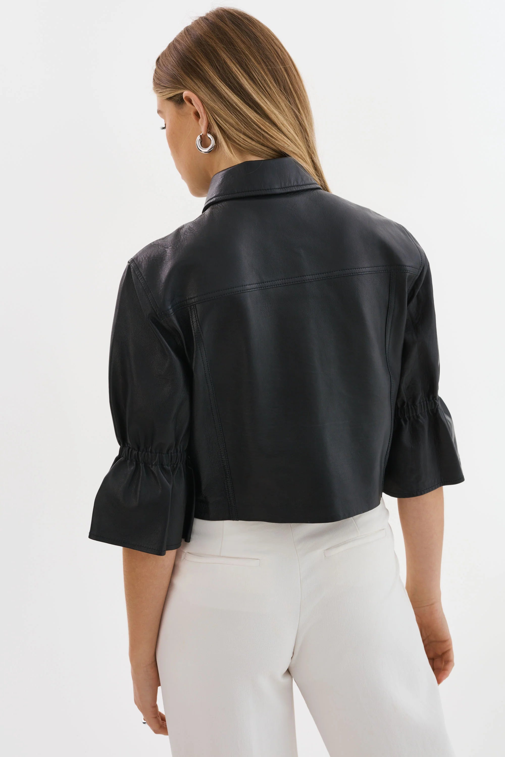 Carolina Ruffle Sleeve Jacket