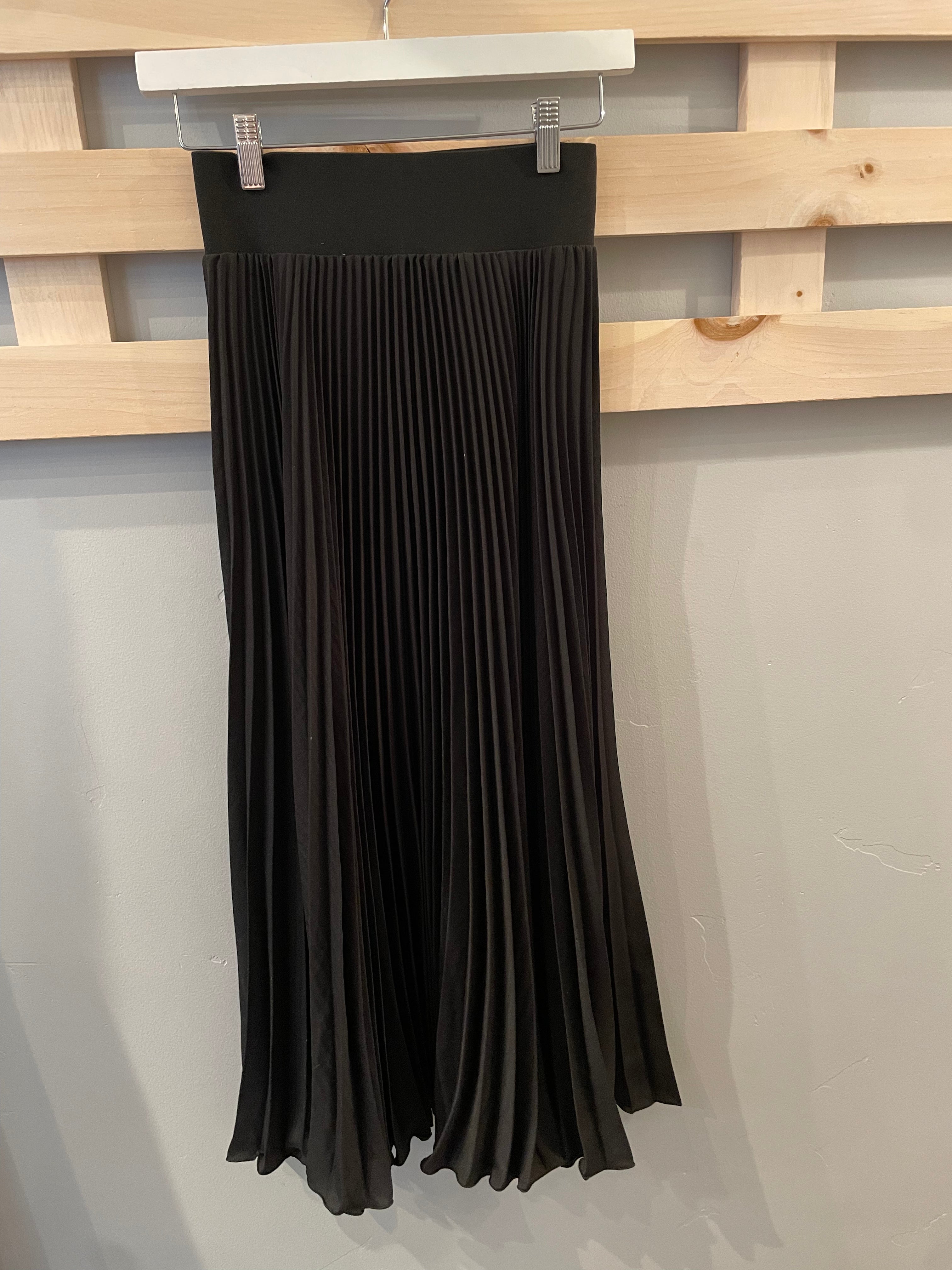 Crepe Black Skirt
