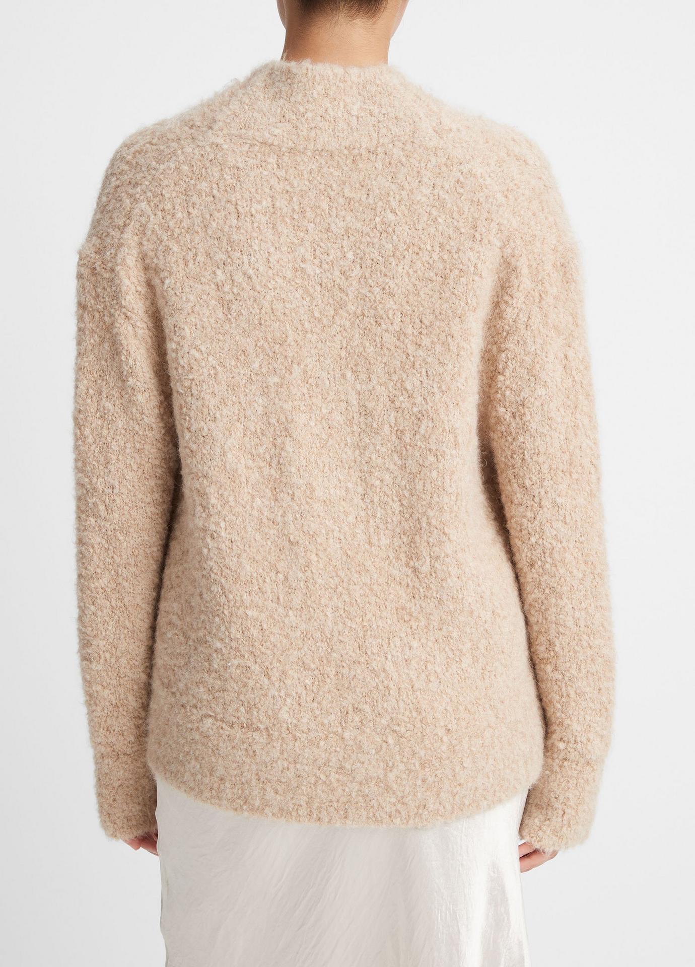 Crimped Shawl Sweater