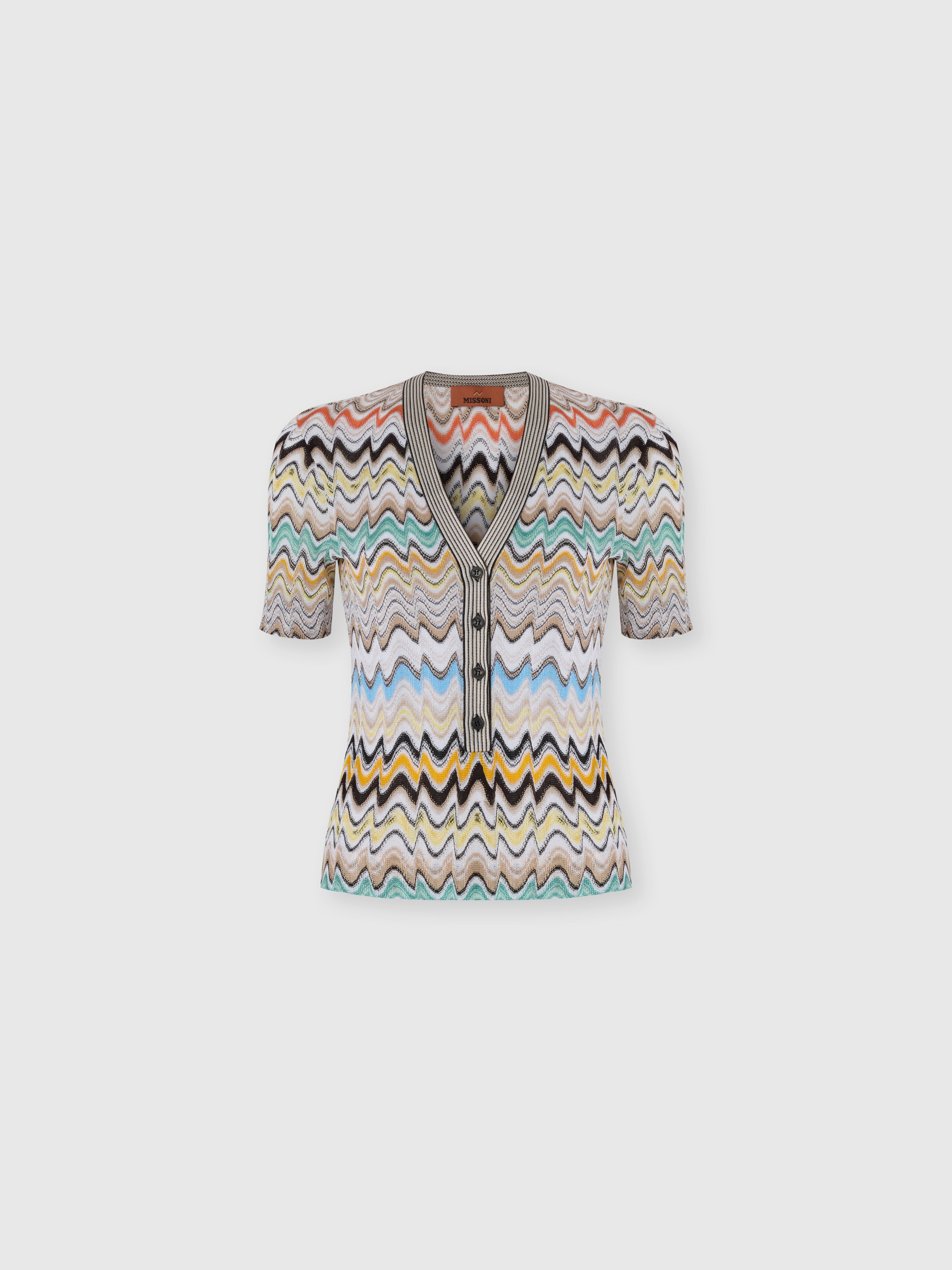 Short Sleeve V-Neck Top