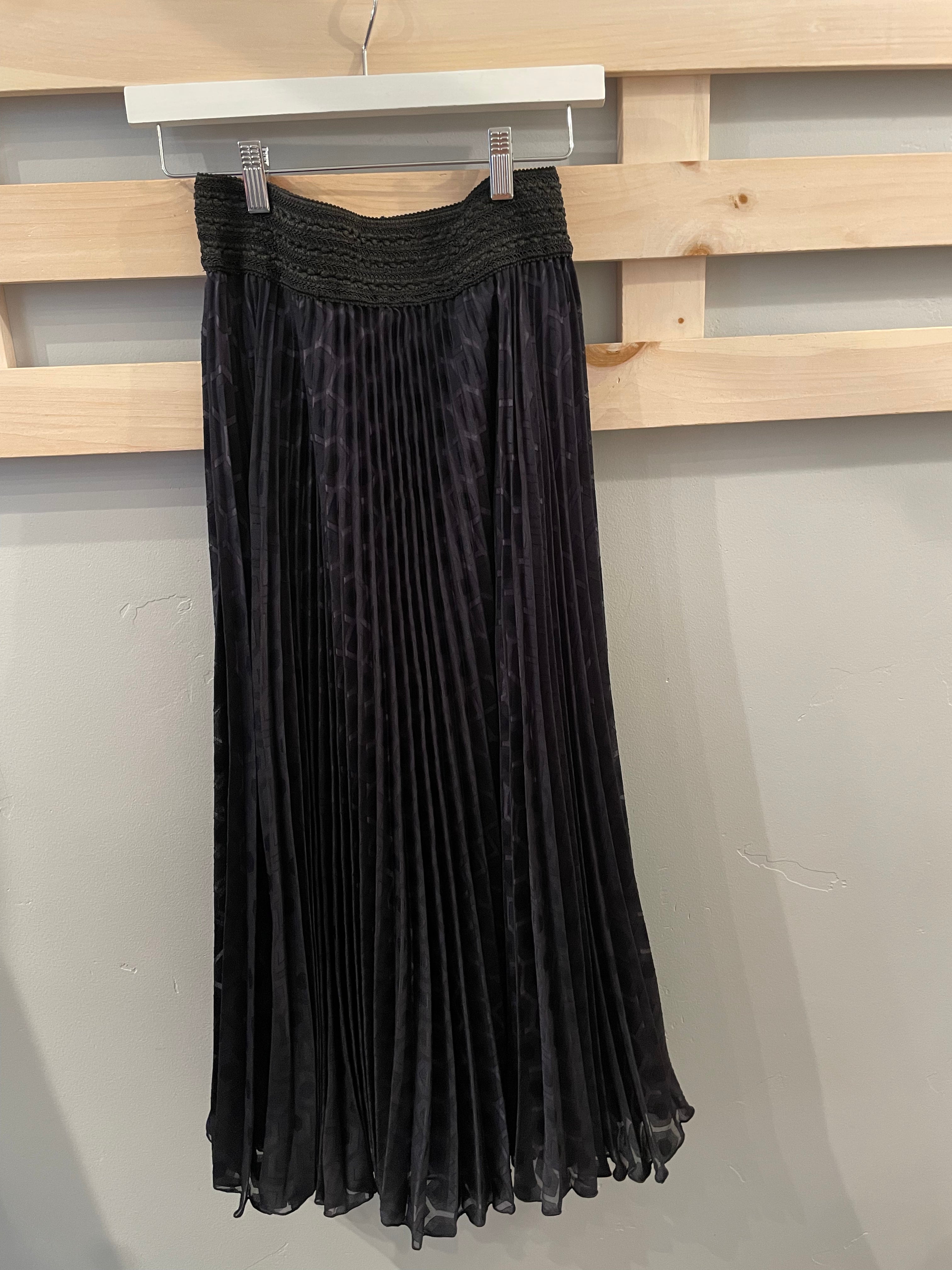 Chevron Double Chiffon Skirt
