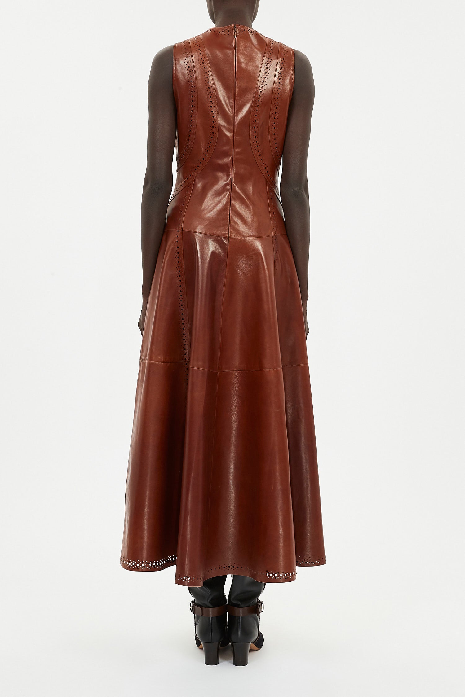 Juliette Leather Midi Dress