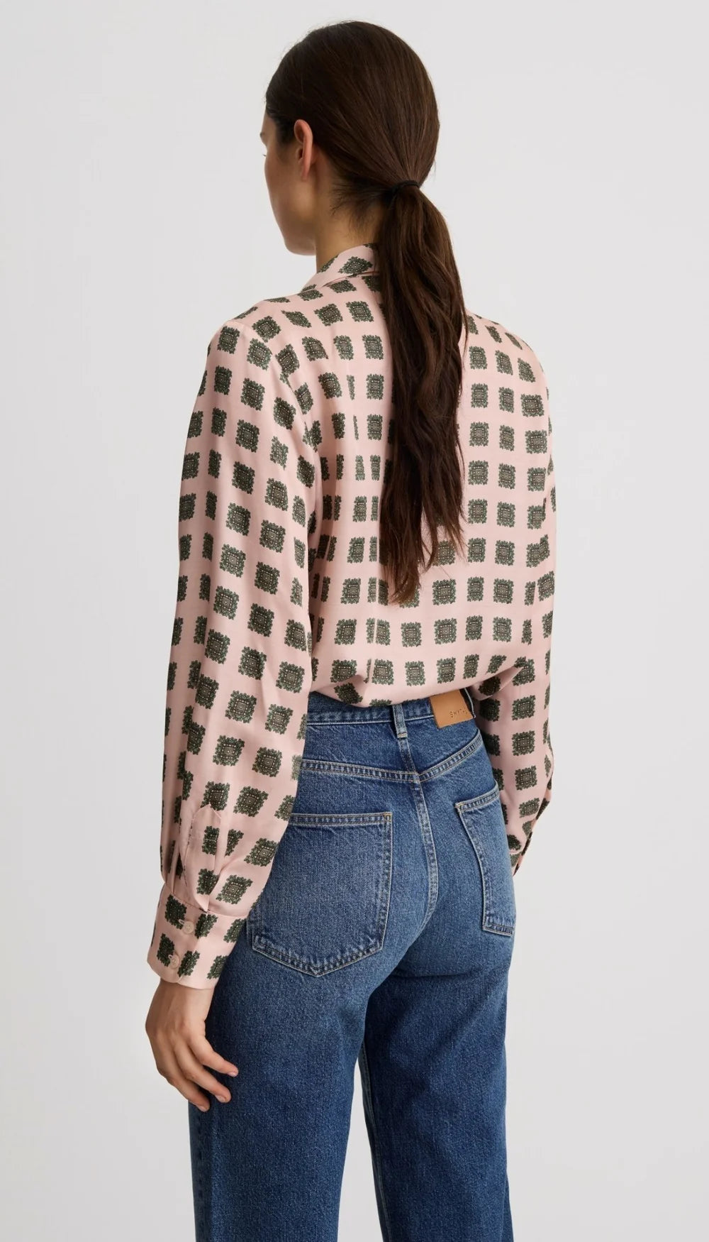 V-Necktie Blouse