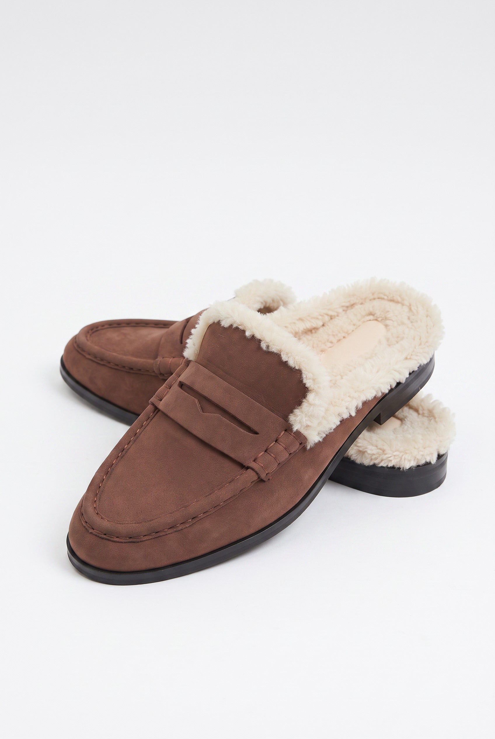 Dean Shearling Loafer Mule