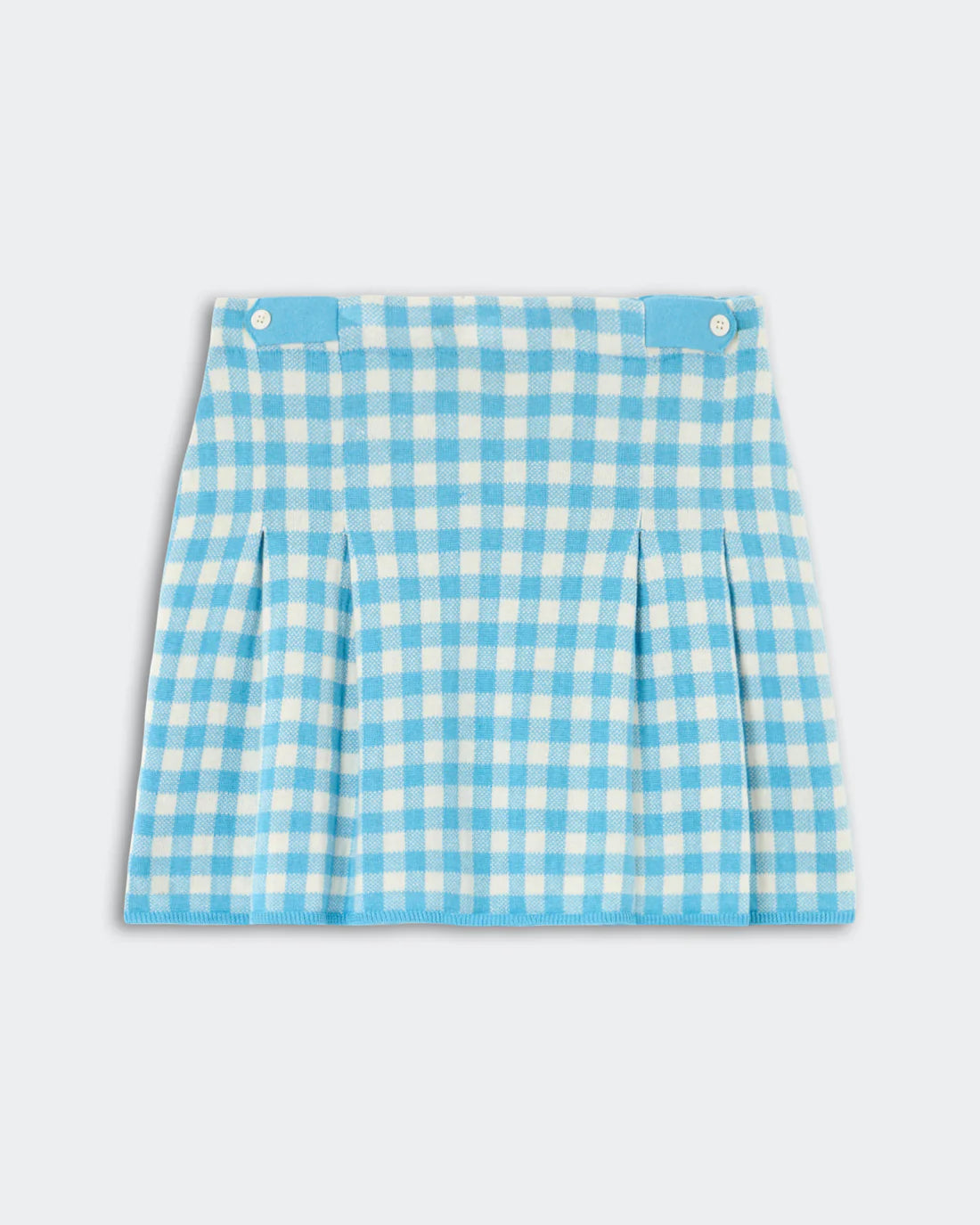 Gingham Pleated Skirt