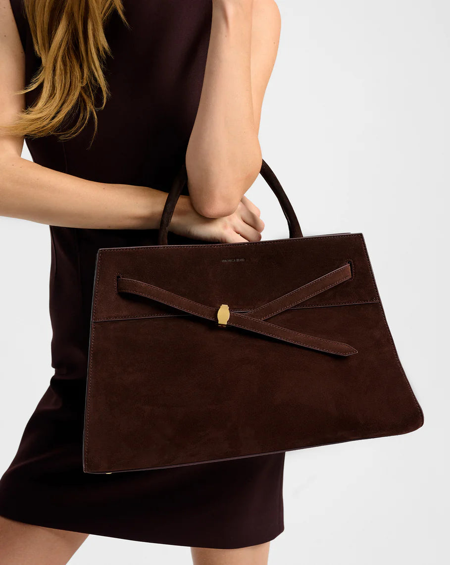 Large Suede Satchel