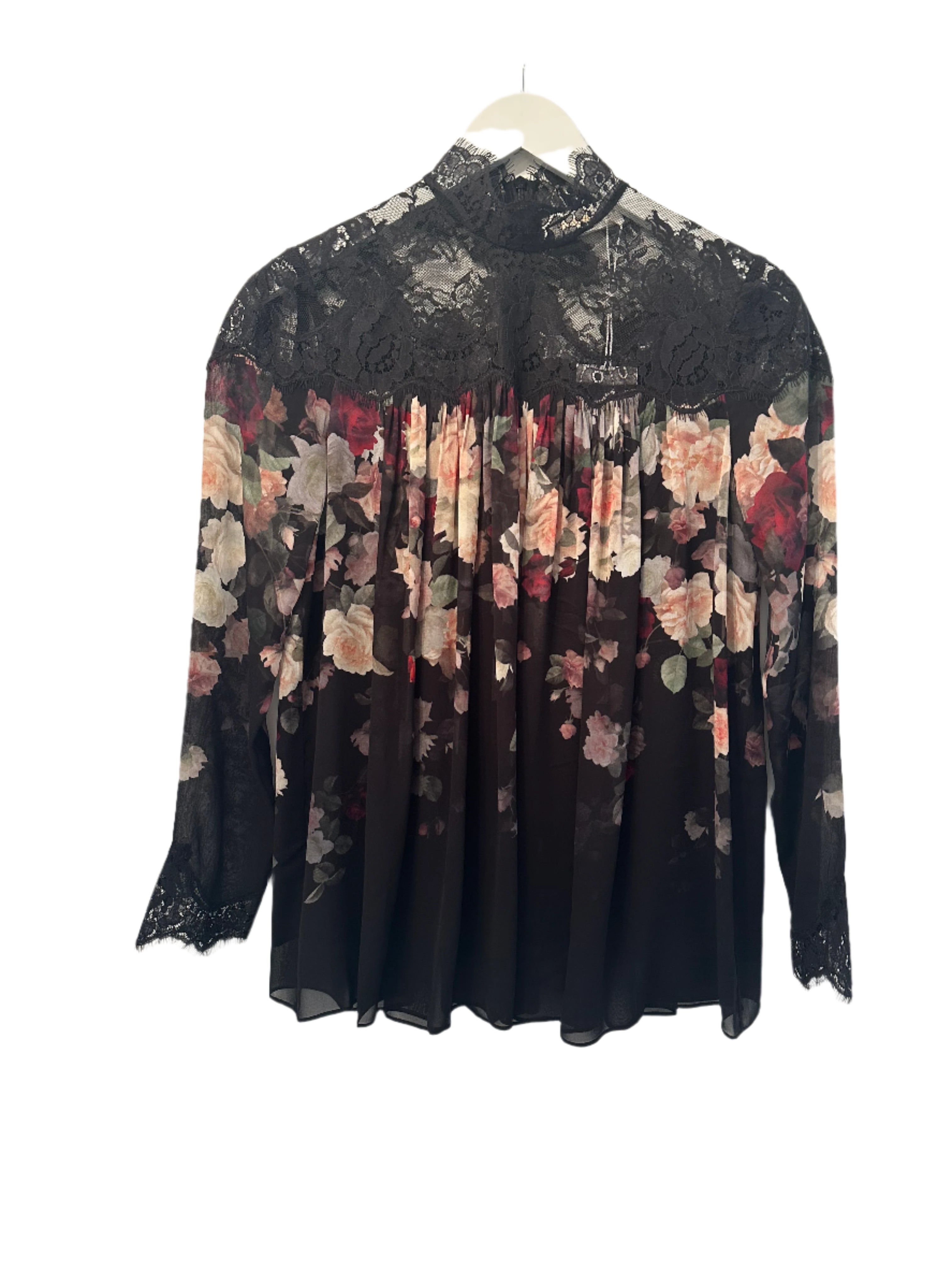 Hypnotic Lace Yoke Blouse